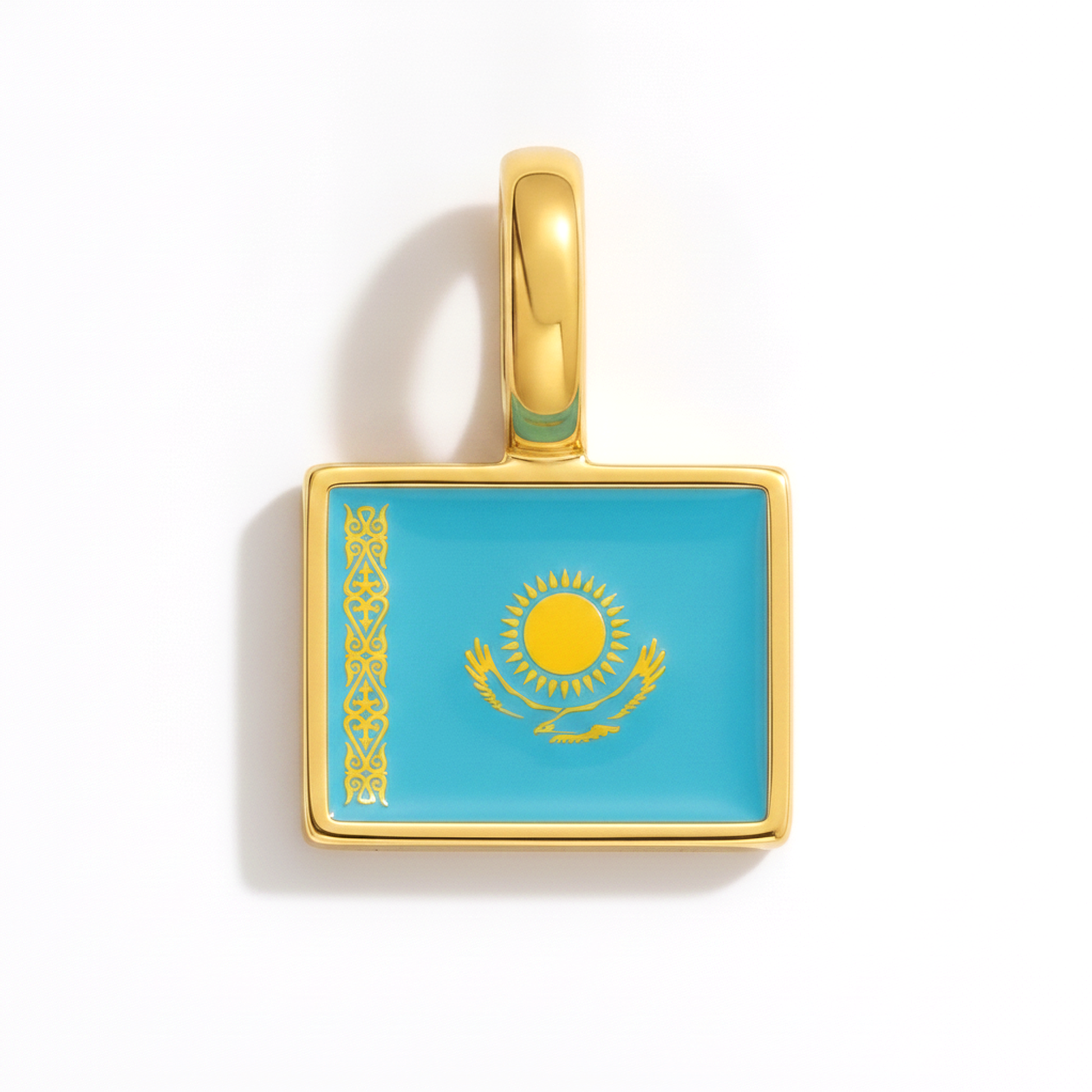 Charm kazakhstan – square gold