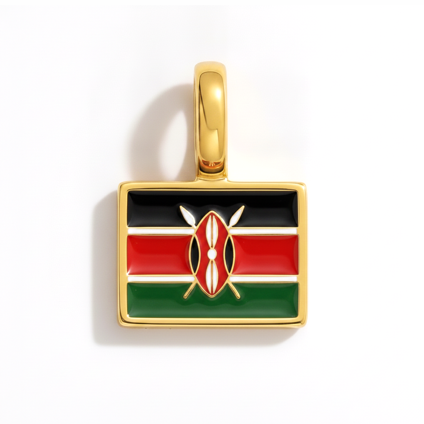 Charm kenya – square gold