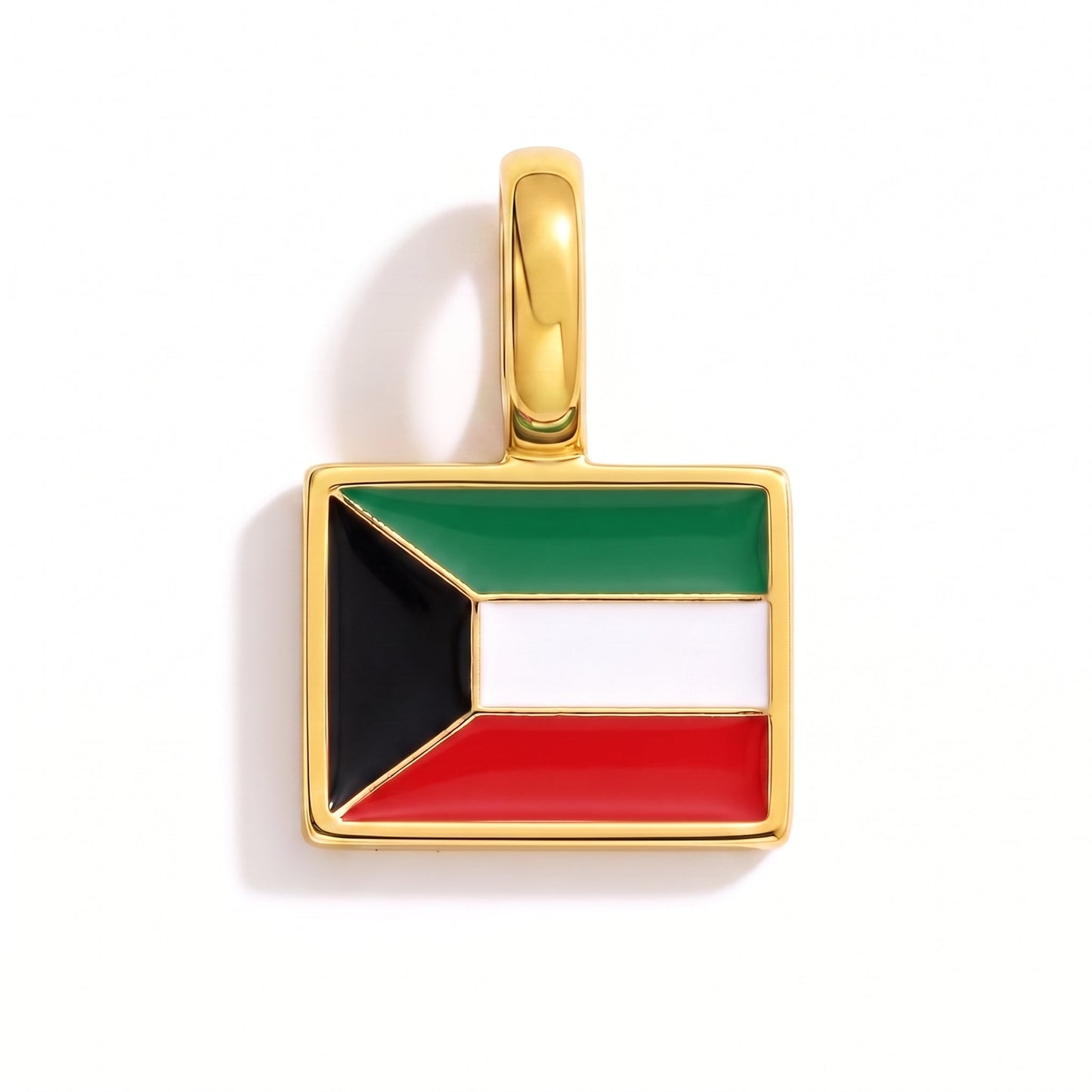 Charm kuwait – square gold