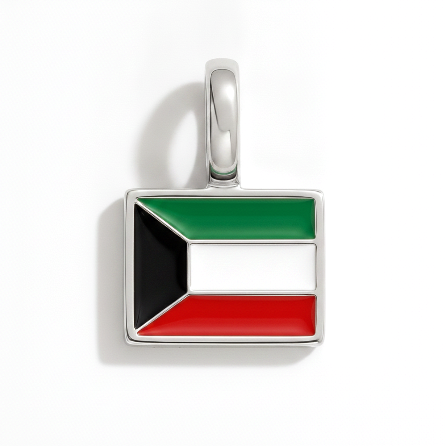 Charm kuwait – square silver
