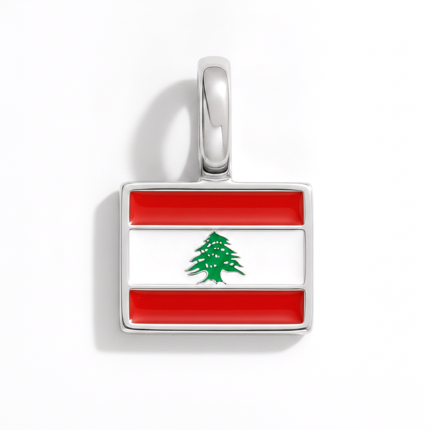 Charm lebanon – square silver