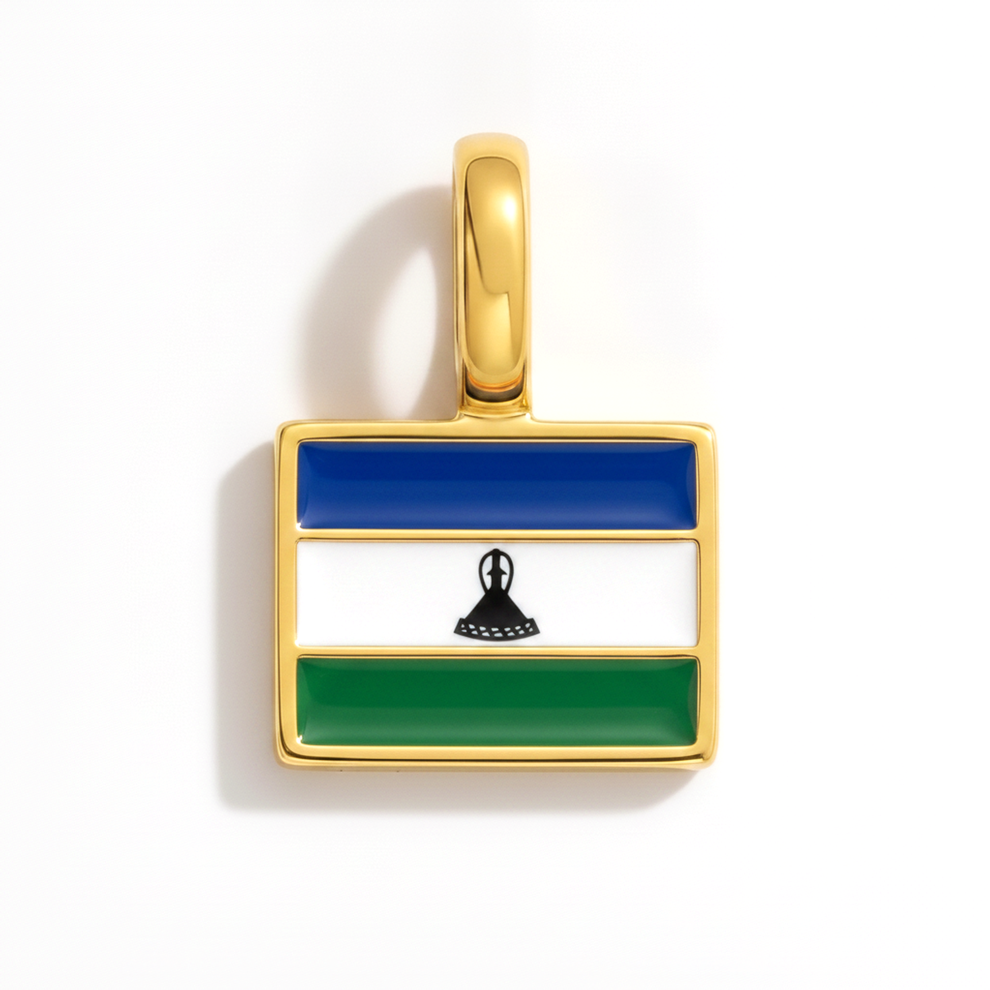 Charm lesotho – square gold