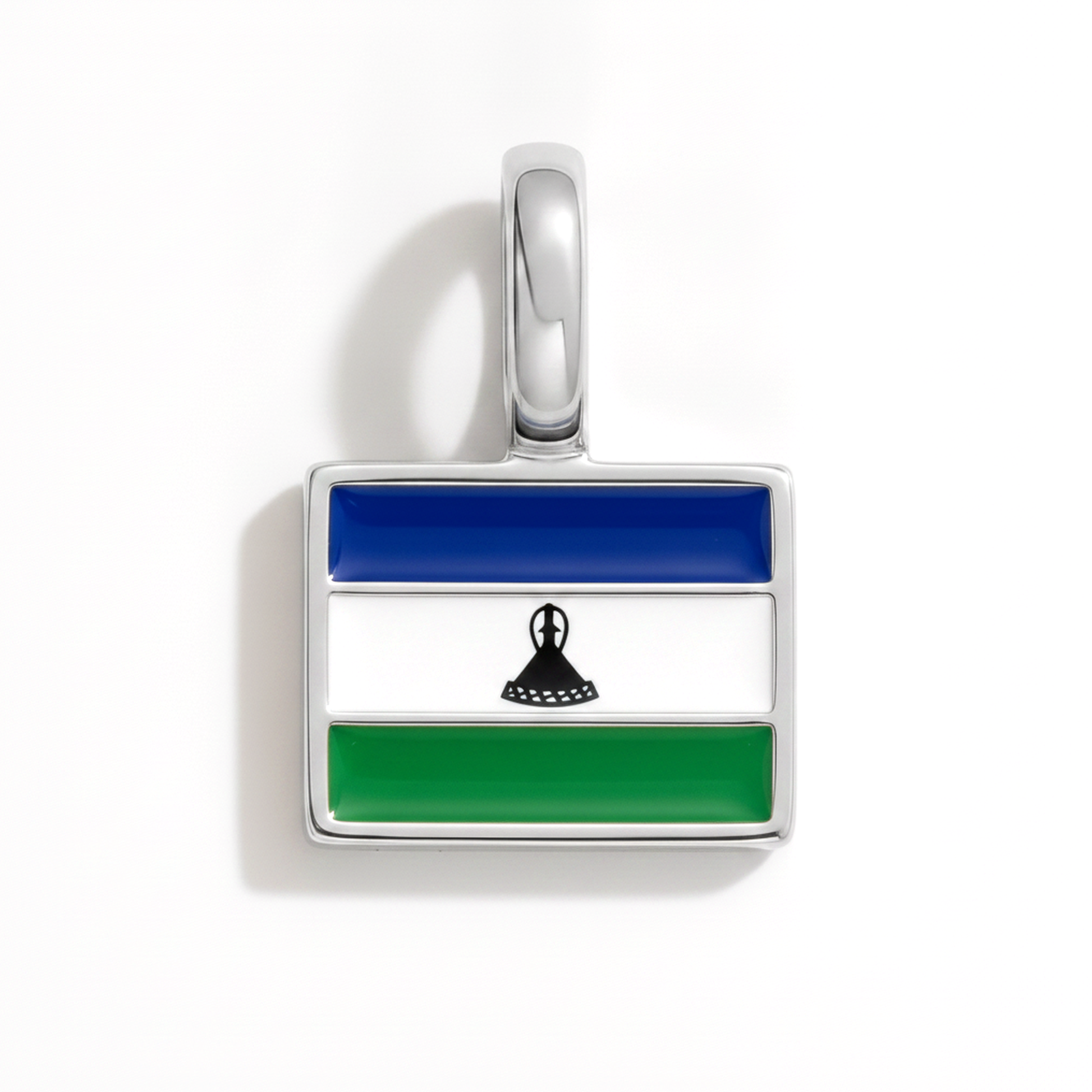Charm lesotho – square silver