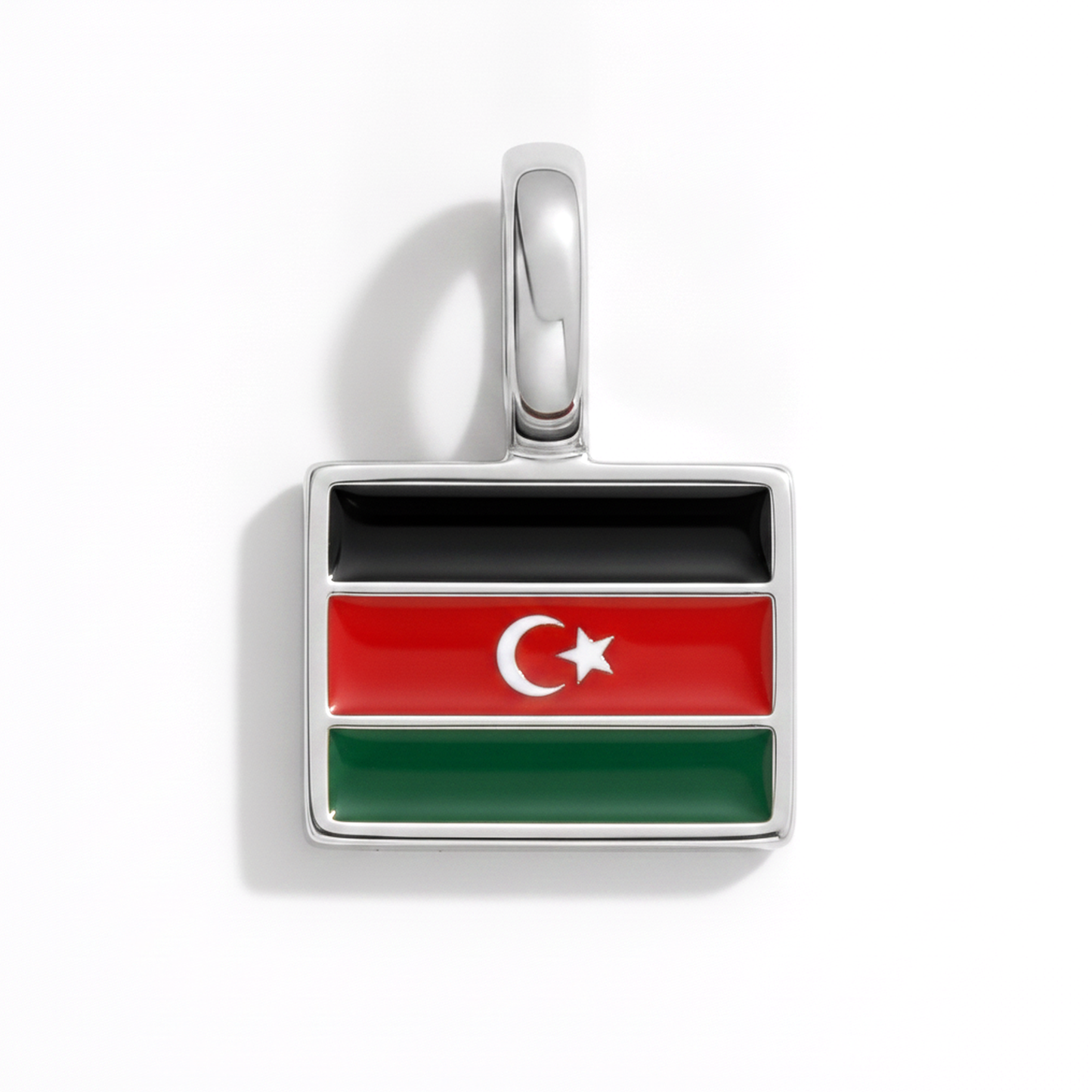 Charm libya – square silver
