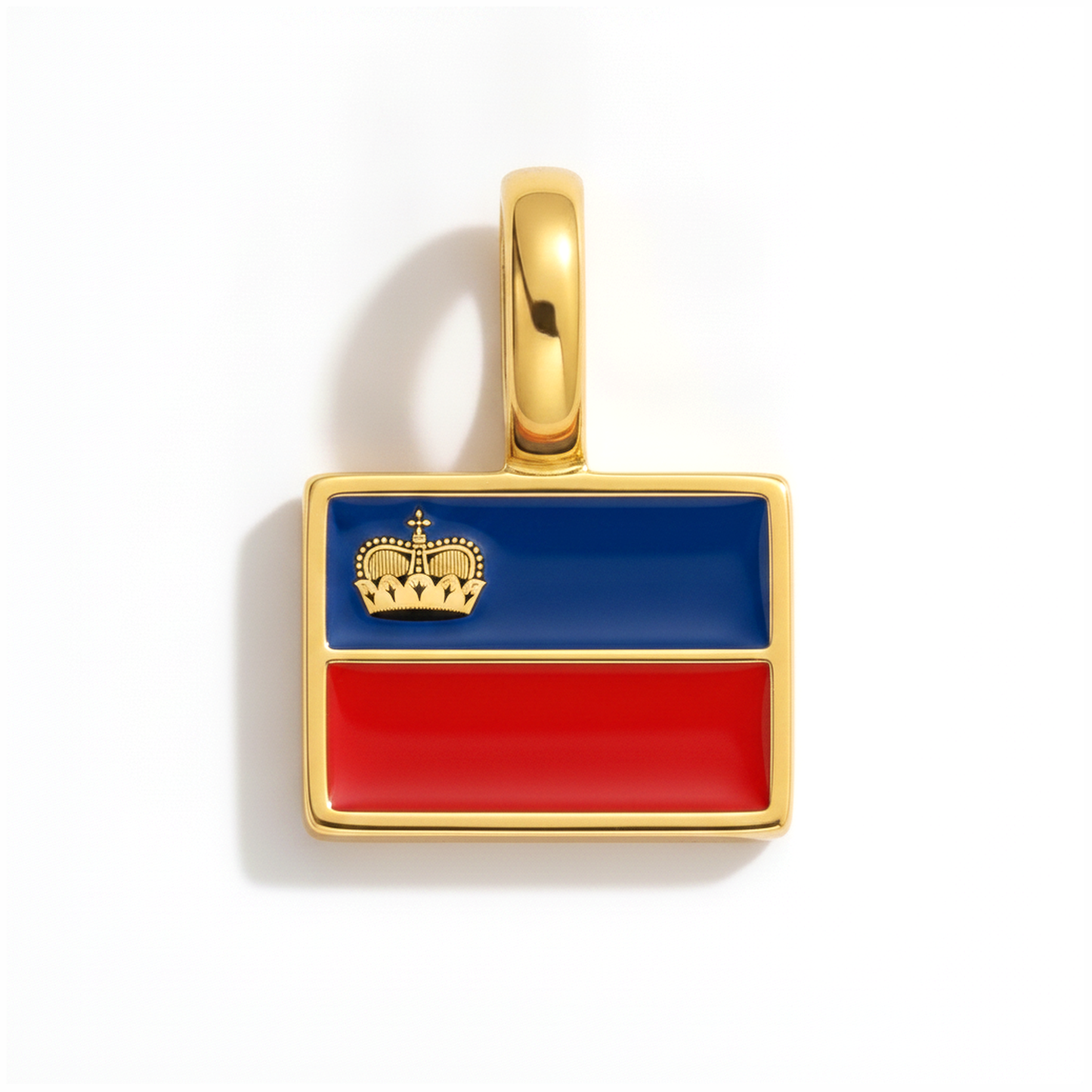 Charm liechtenstein – square gold