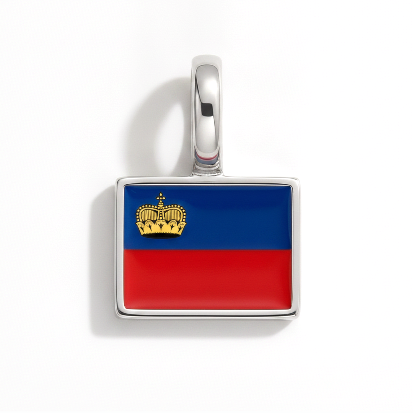 Charm liechtenstein – square silver