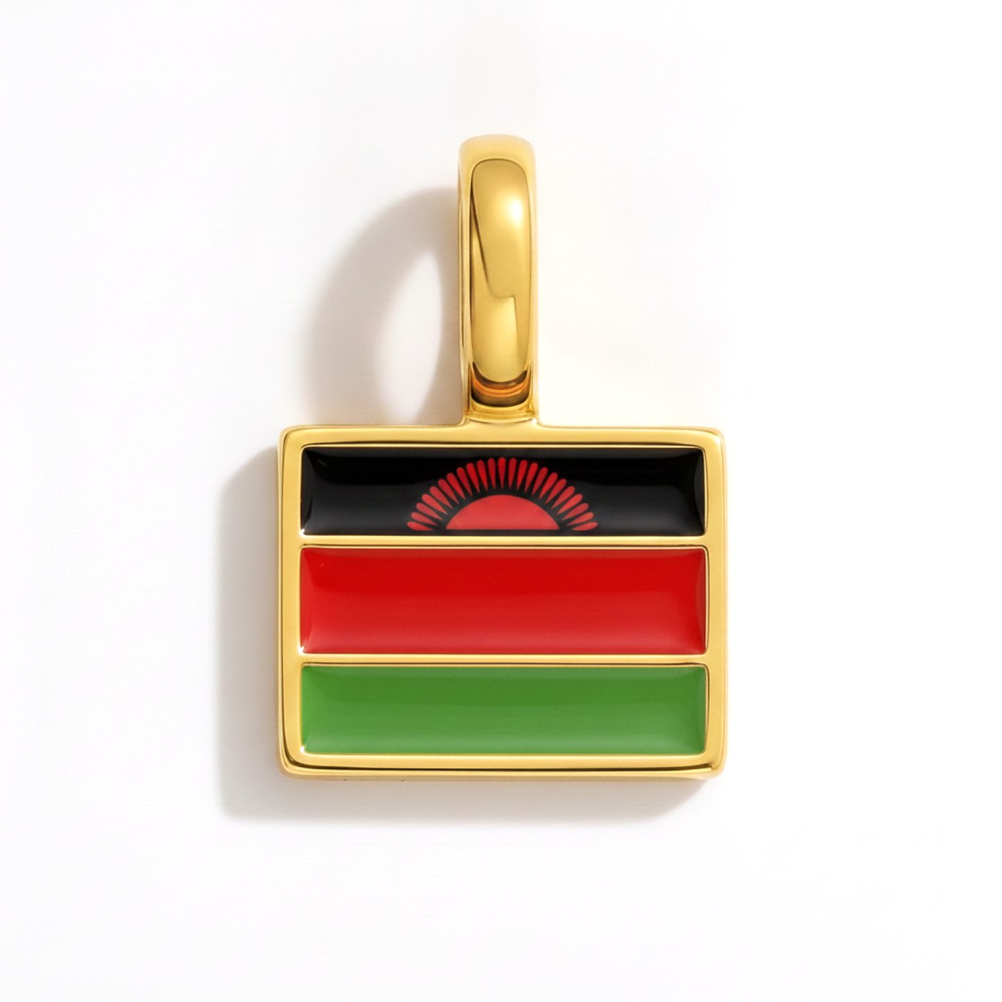 Charm malawi – square gold