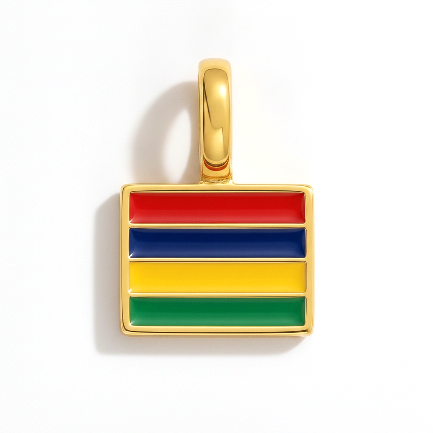 Charm mauritius – square gold