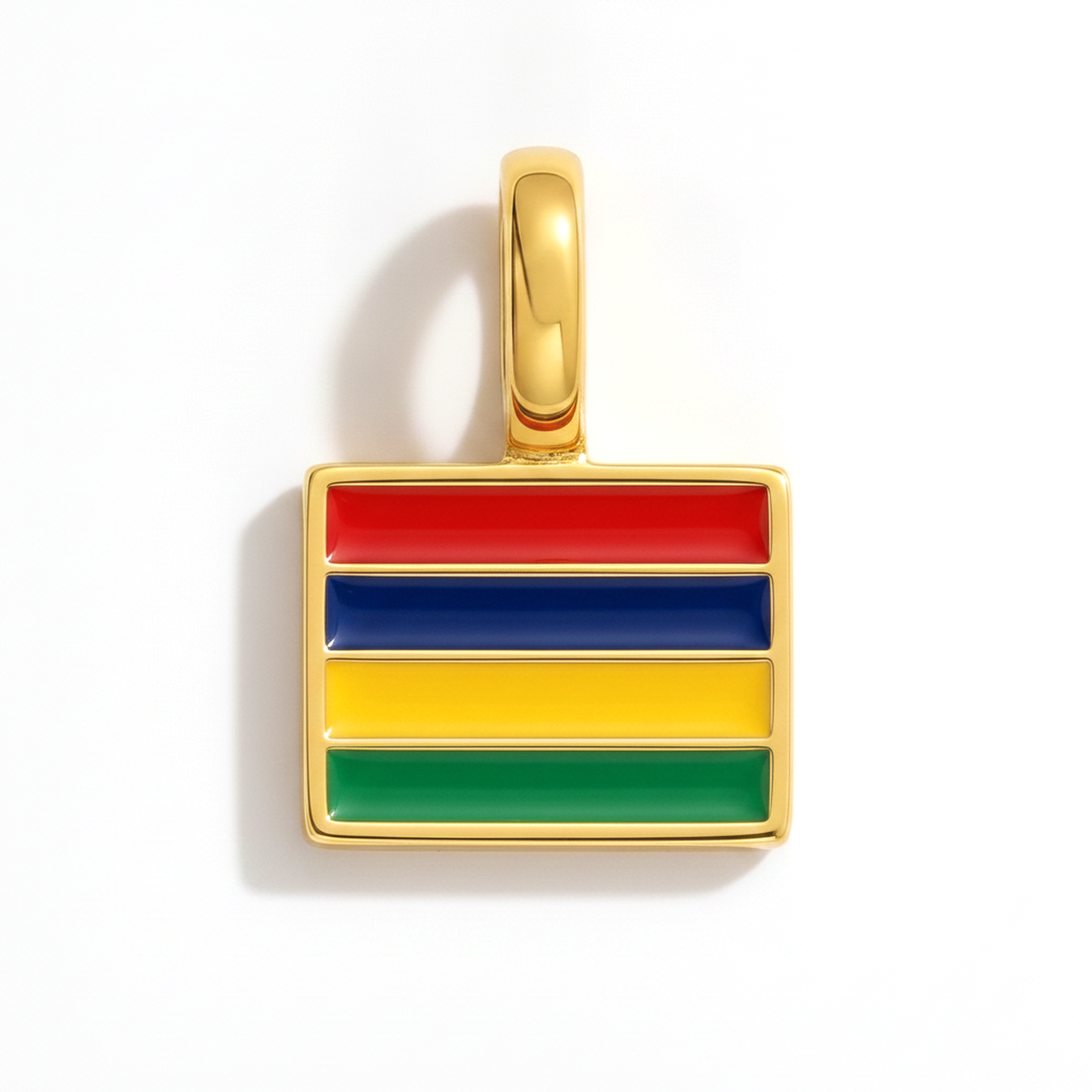Charm mauritius – square gold