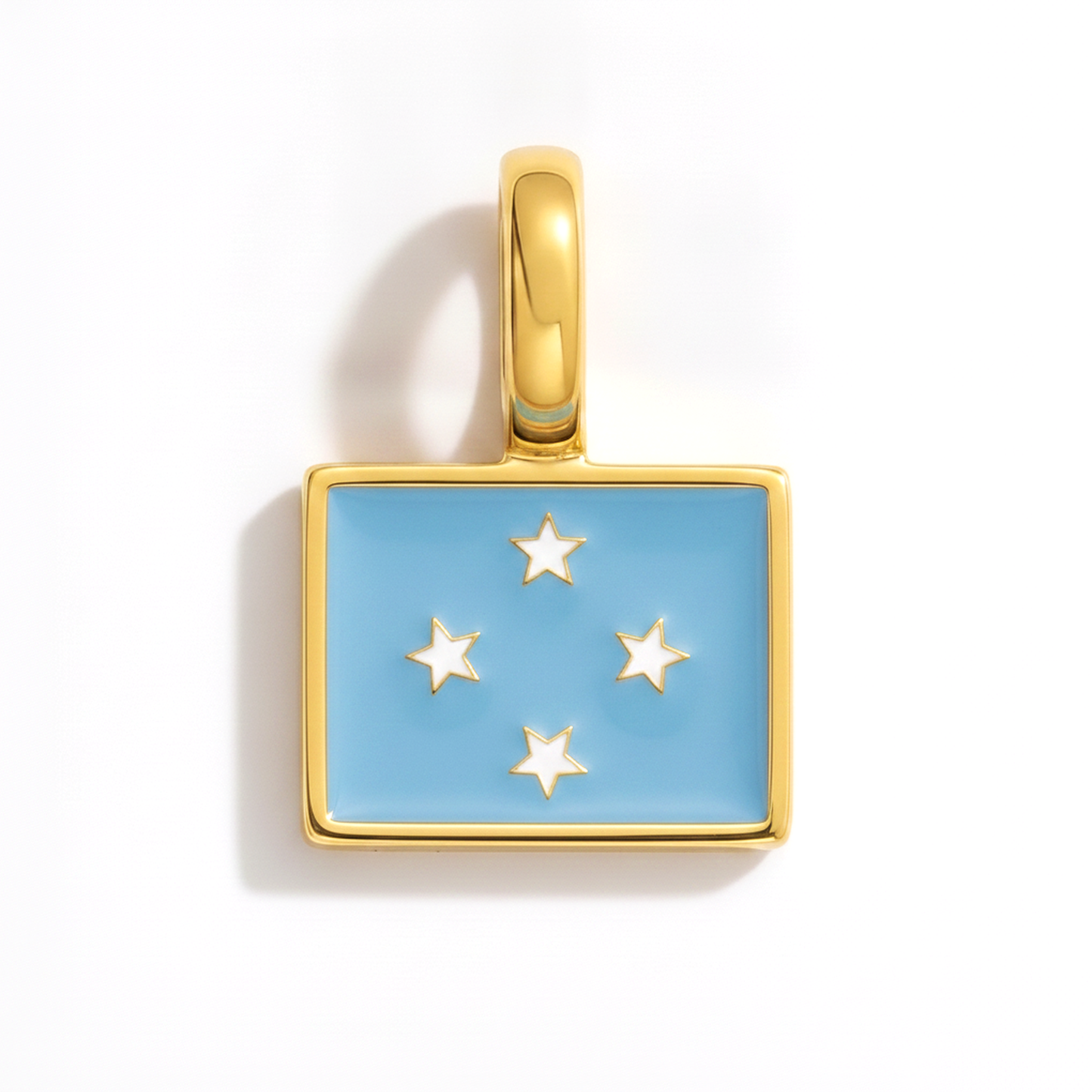 Charm micronesia – square gold
