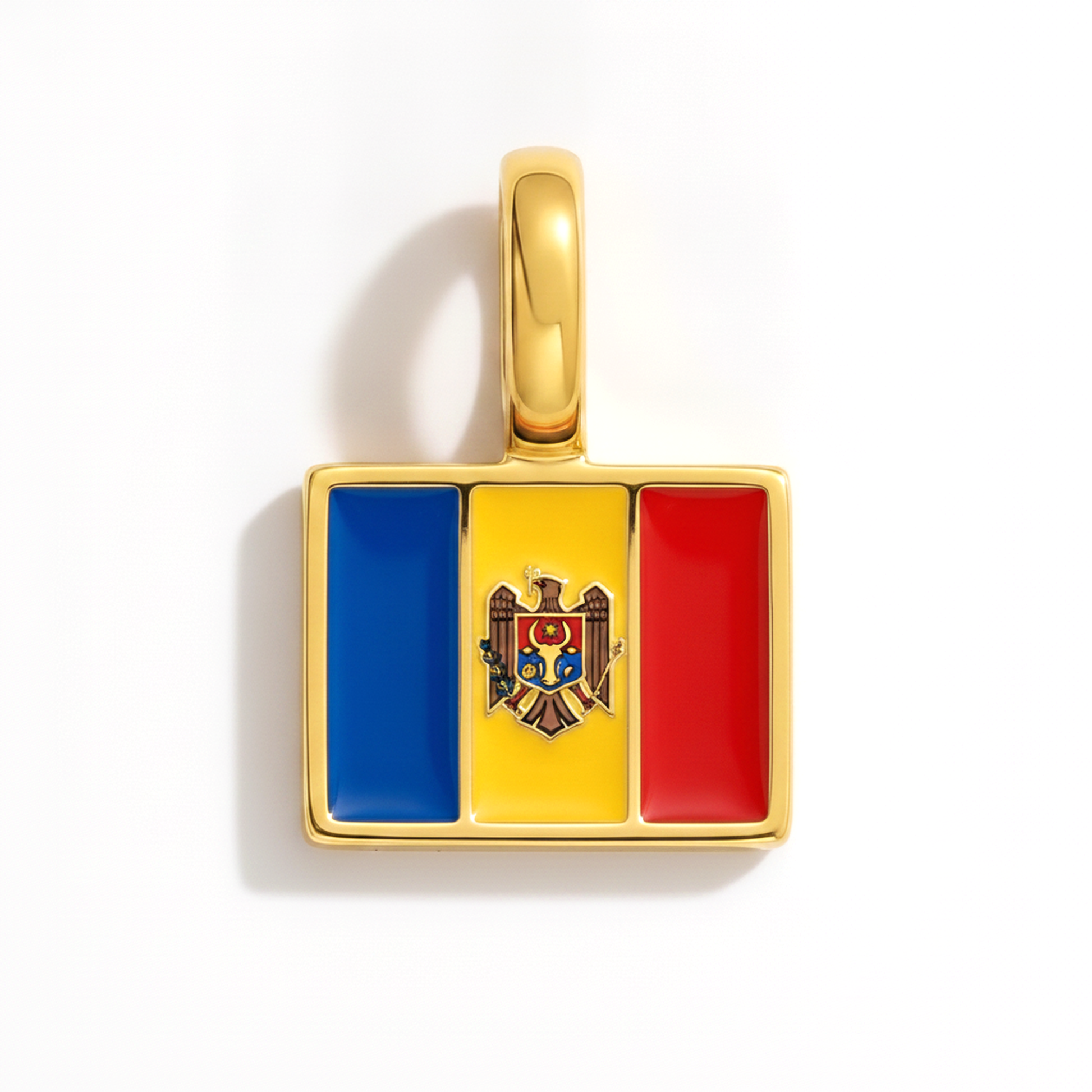Charm moldova – square gold