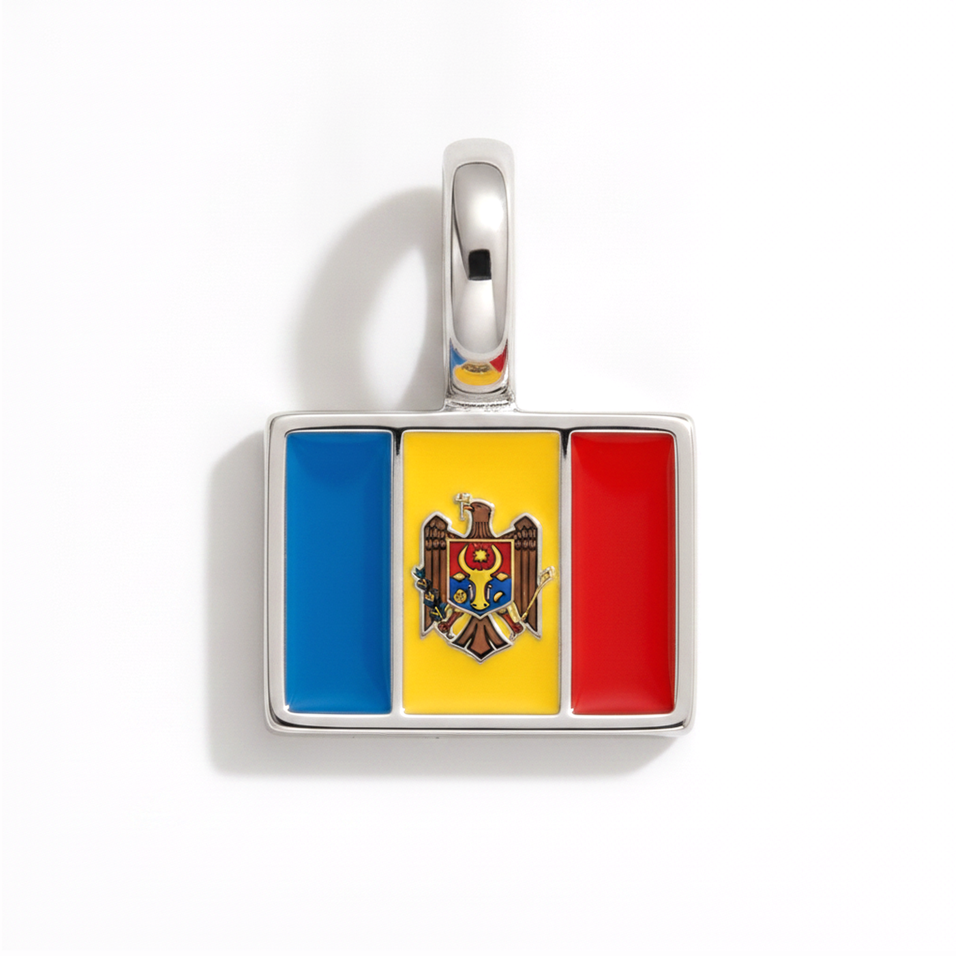 Charm moldova – square silver