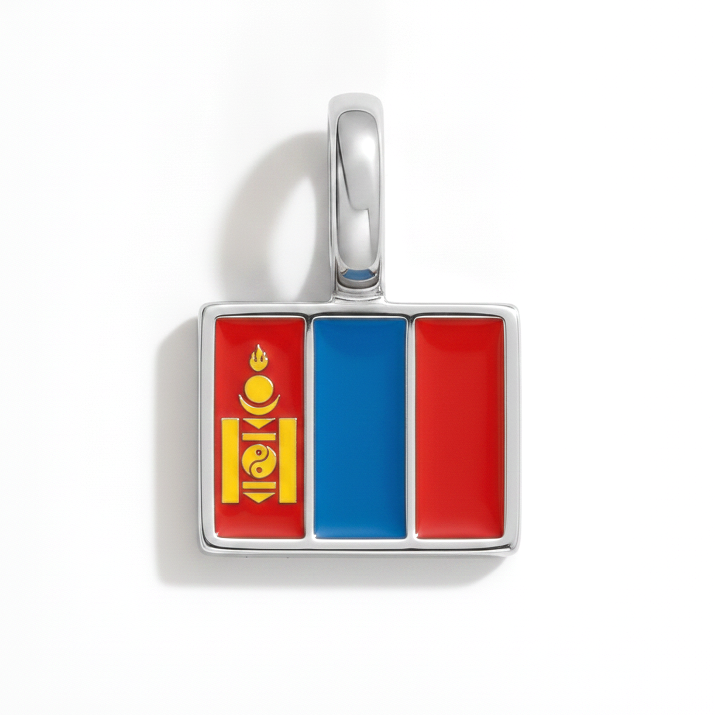 Charm mongolia – square silver