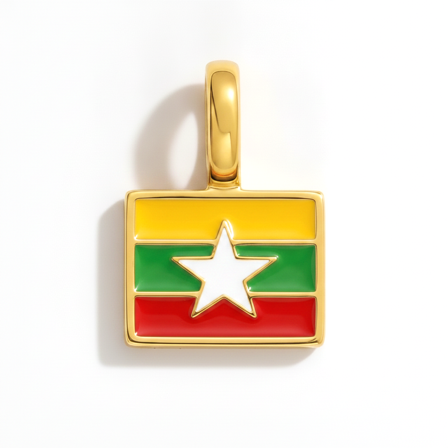 Charm myanmar – square gold