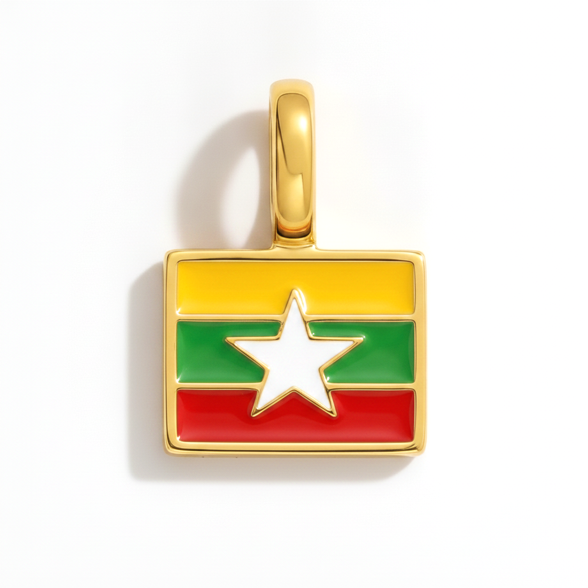 Charm myanmar – square gold