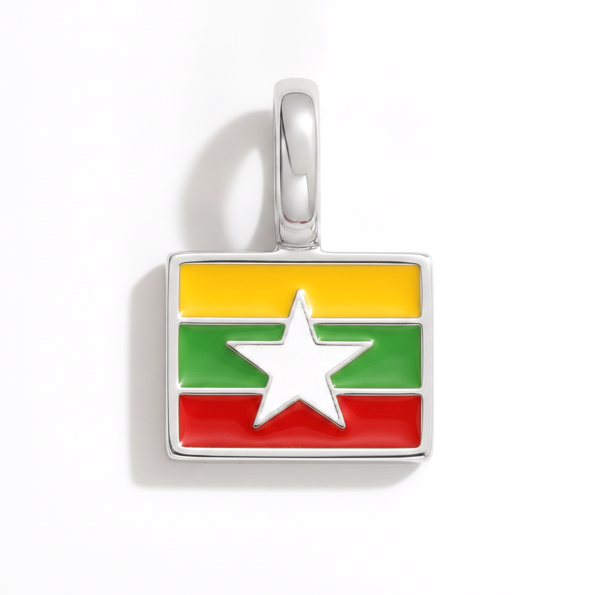 Charm myanmar – square silver