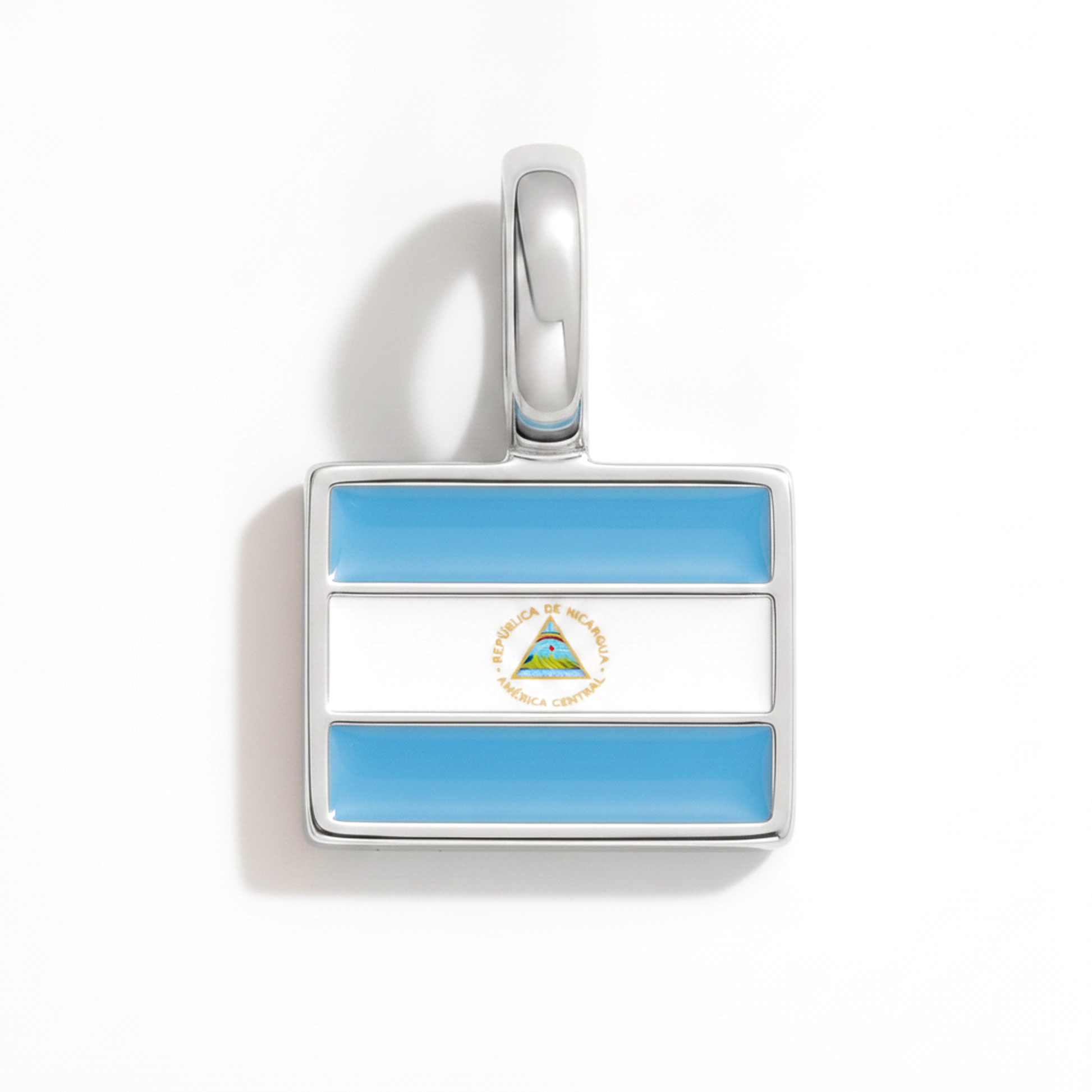 Charm nicaragua – square silver