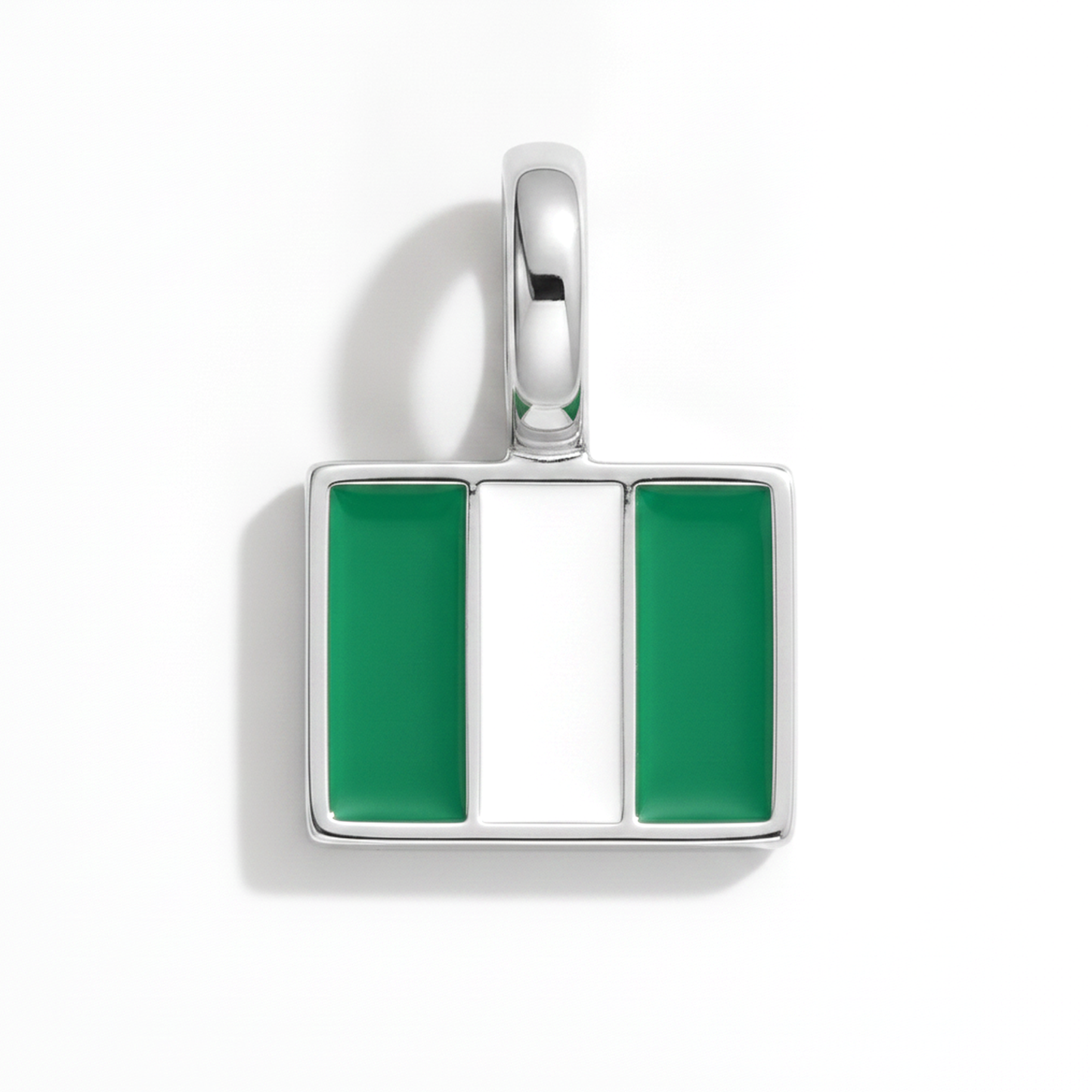 Charm nigeria – square silver