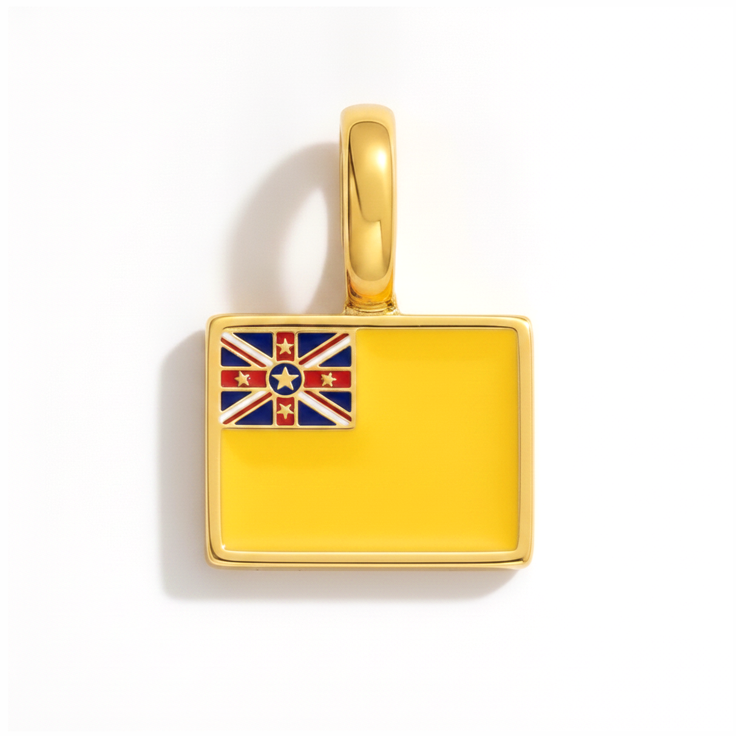 Charm niue – square gold