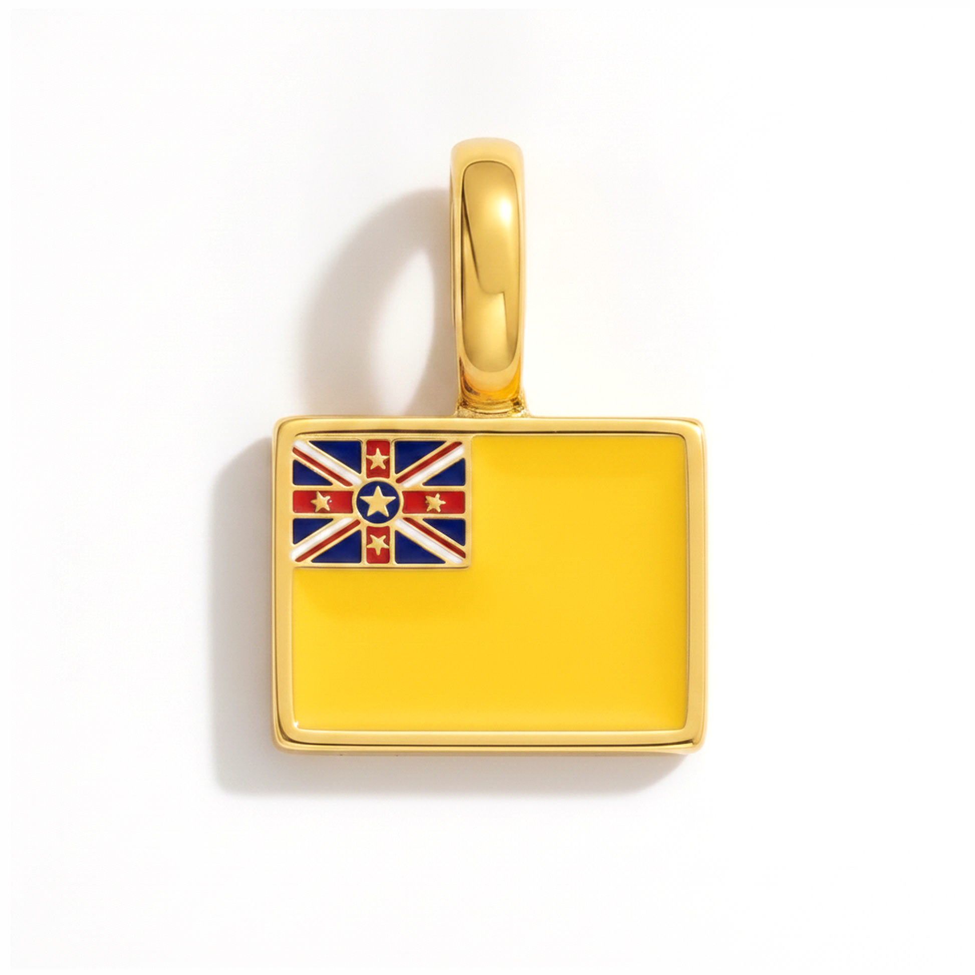 Charm niue – square gold