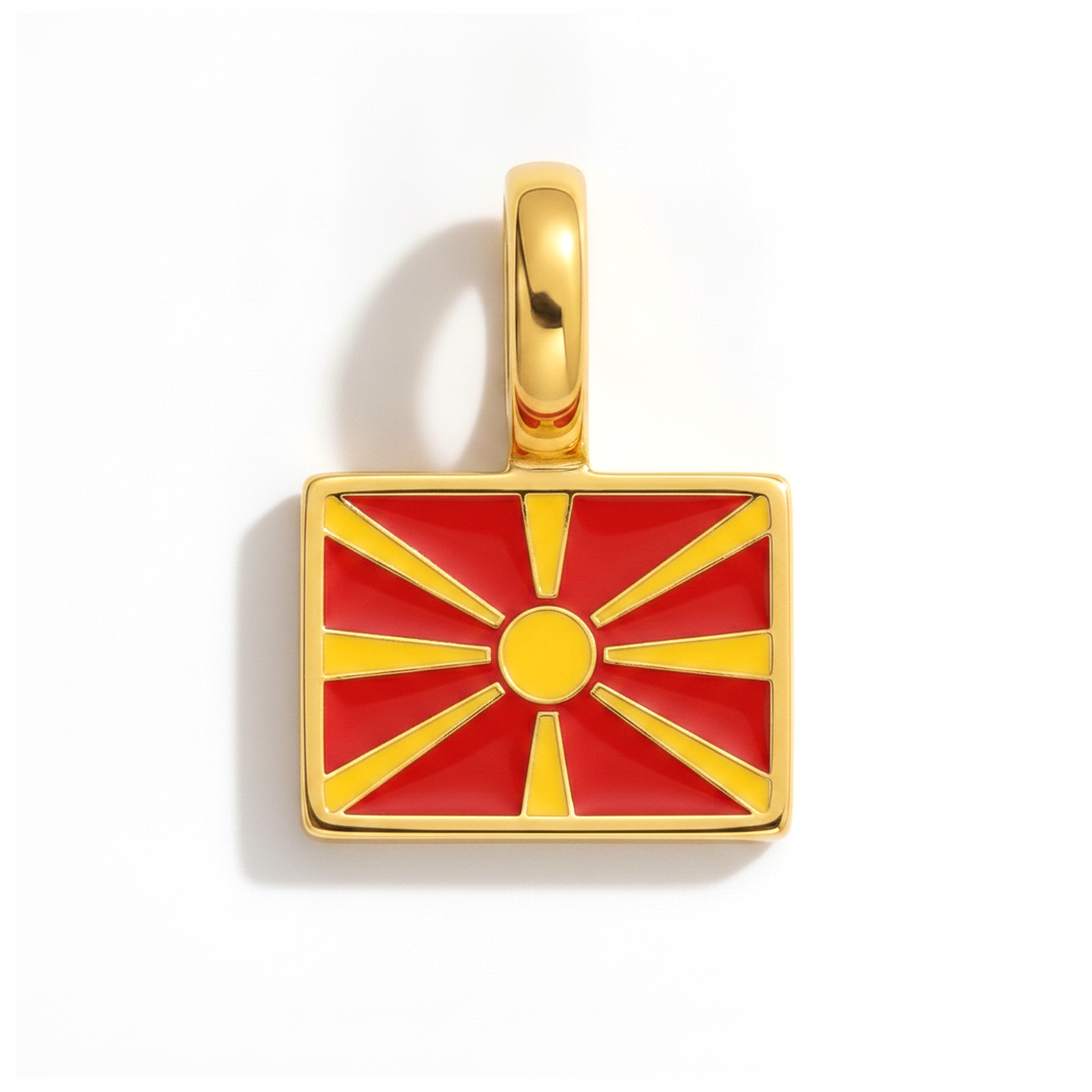 Charm northmacedonia – square gold