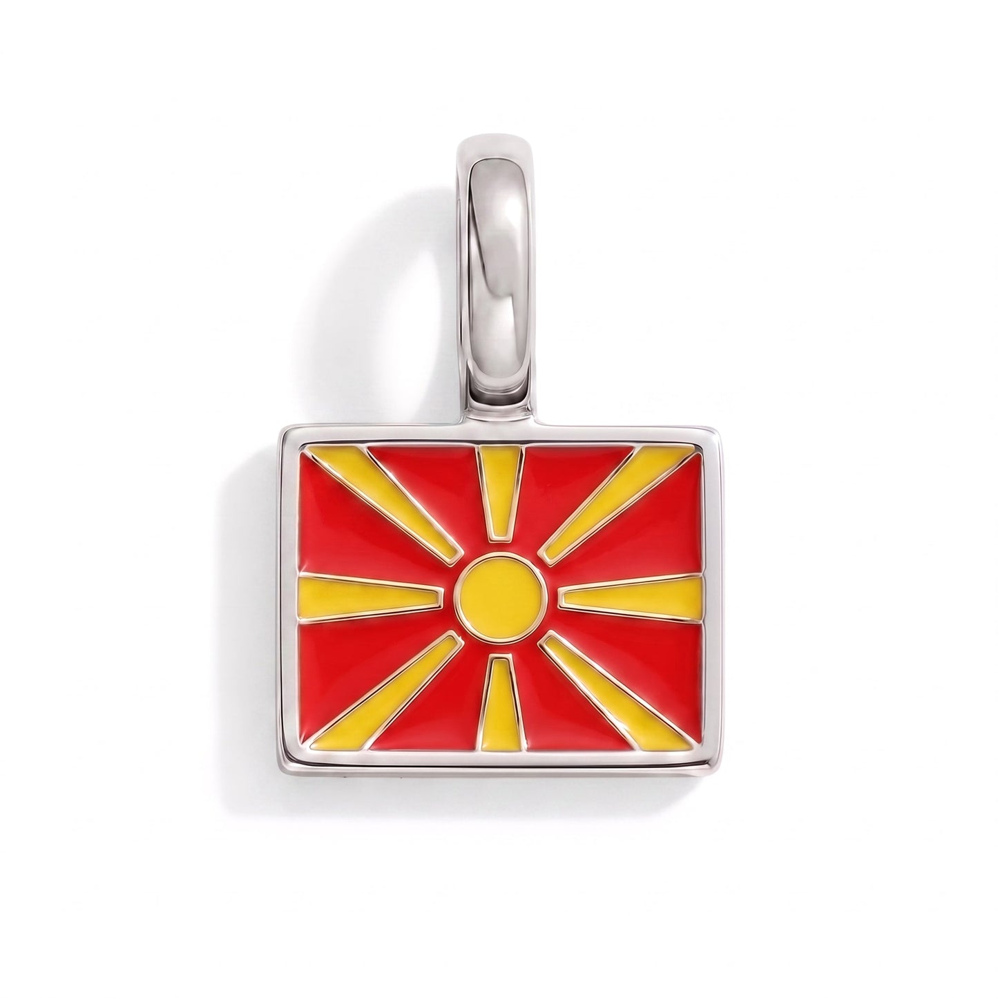 Charm northmacedonia – square silver