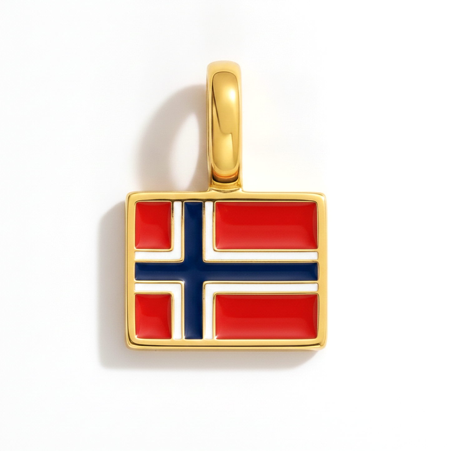 Charm norway – square gold