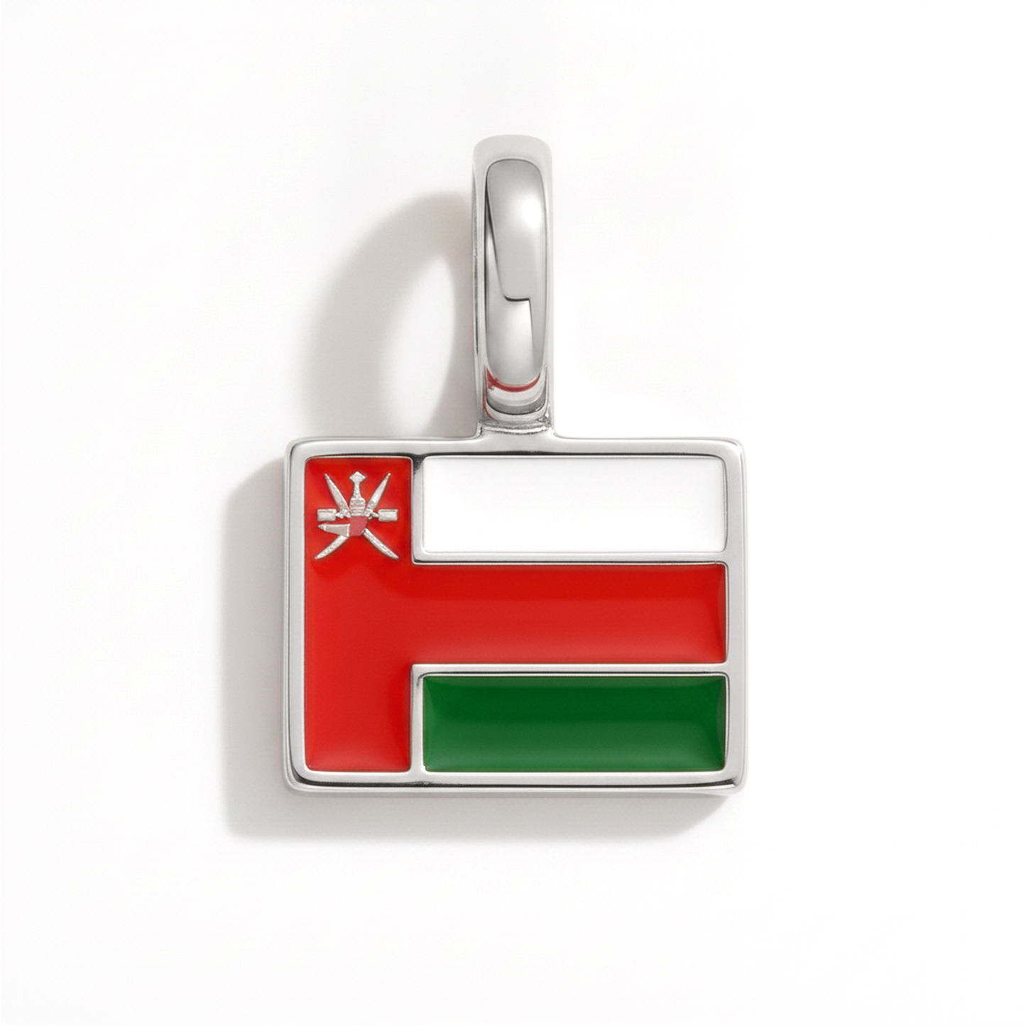 Charm oman – square silver