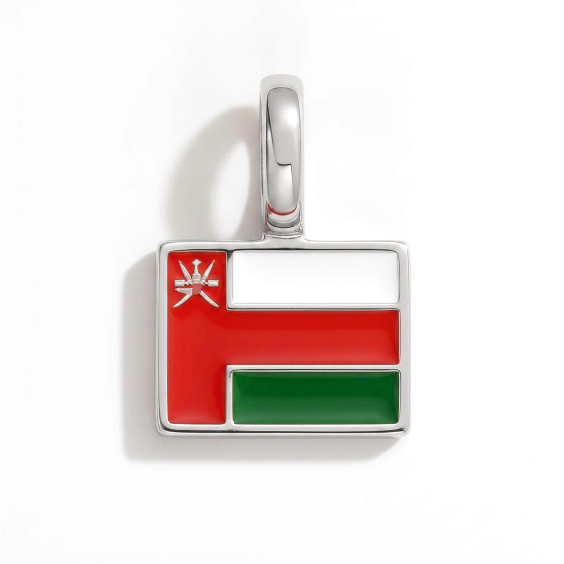 Charm oman – square silver