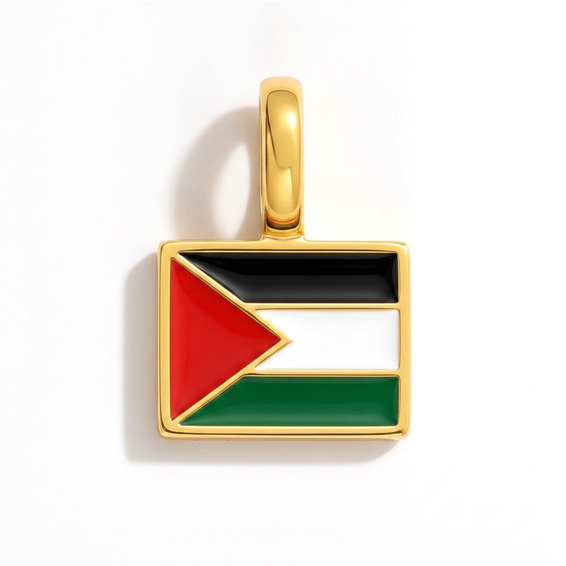 Charm palestine – square gold