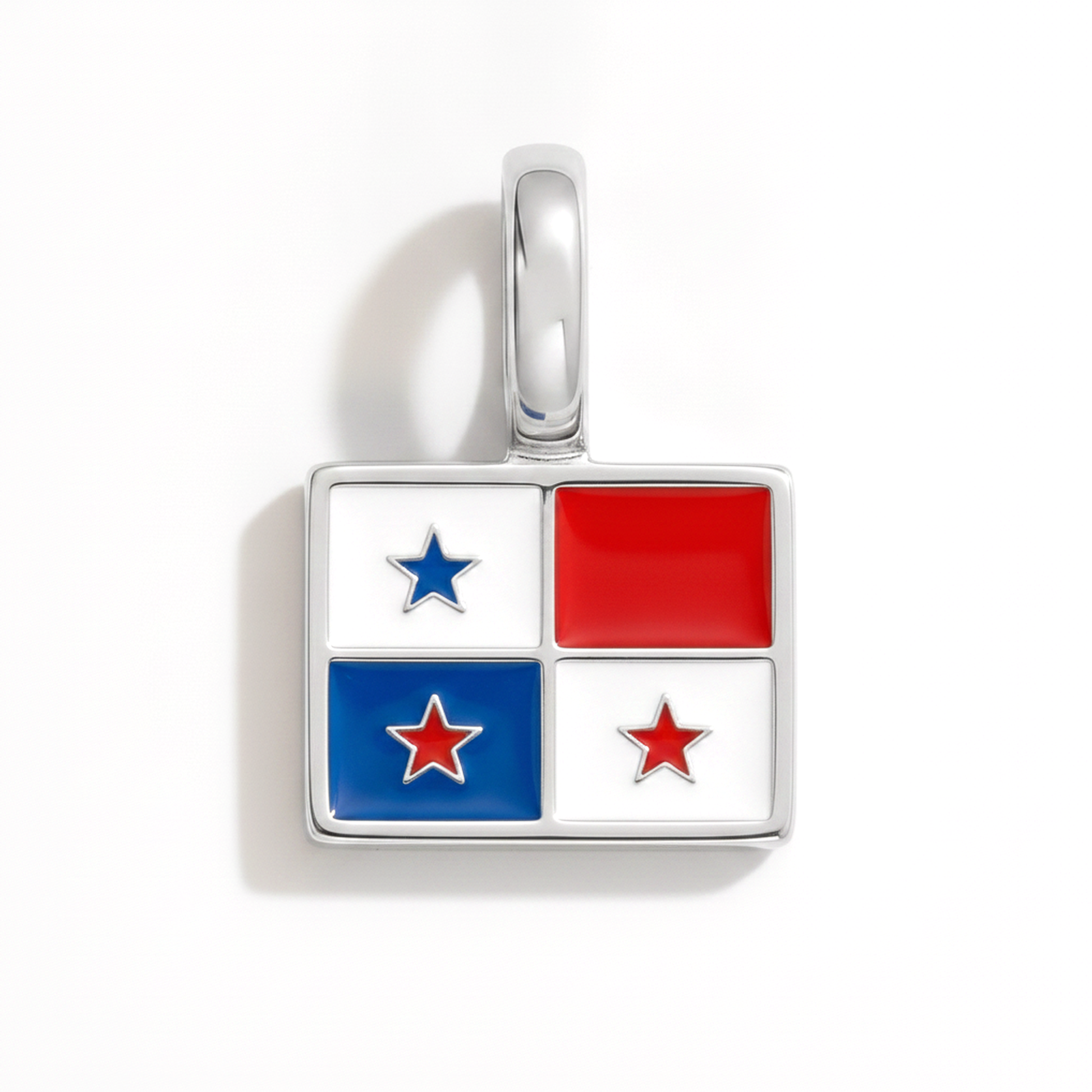 Charm panama – square silver