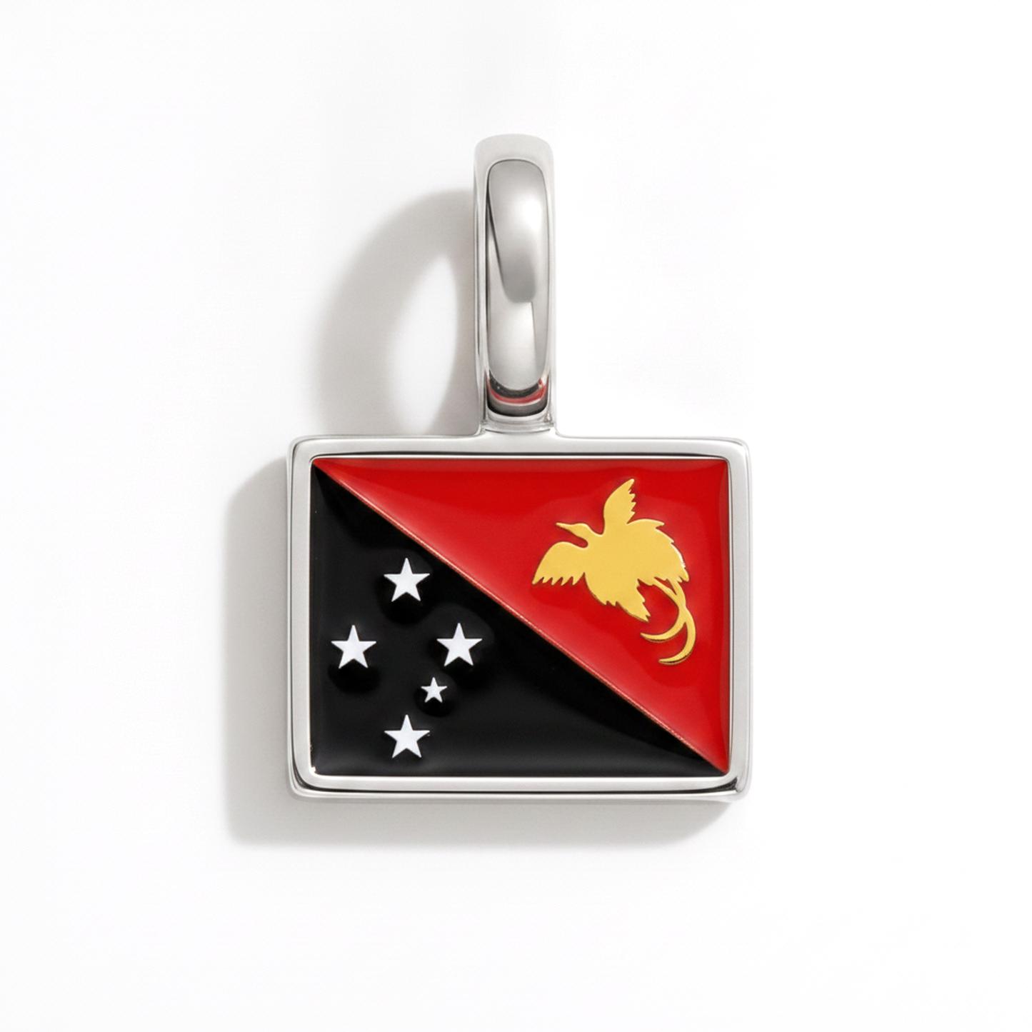 Charm papuanewguinea – square silver