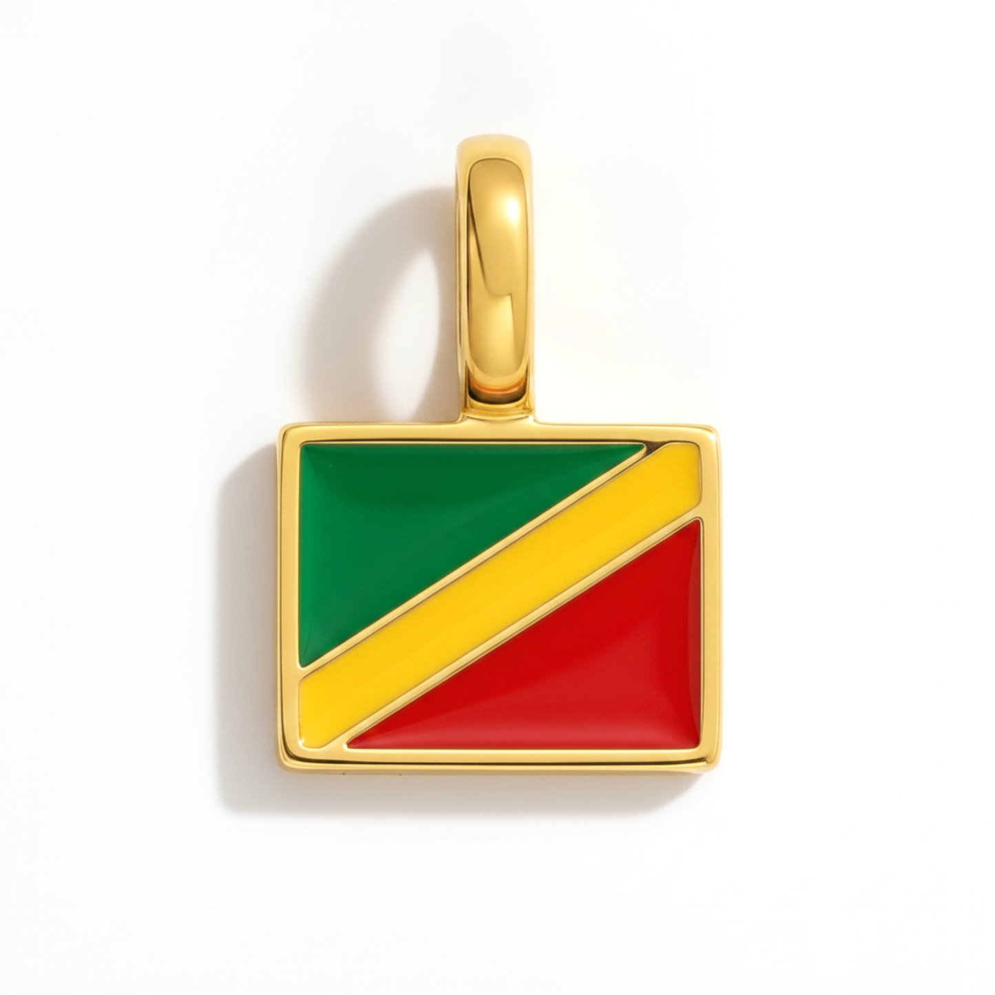 Charm republicofthecongo – square gold