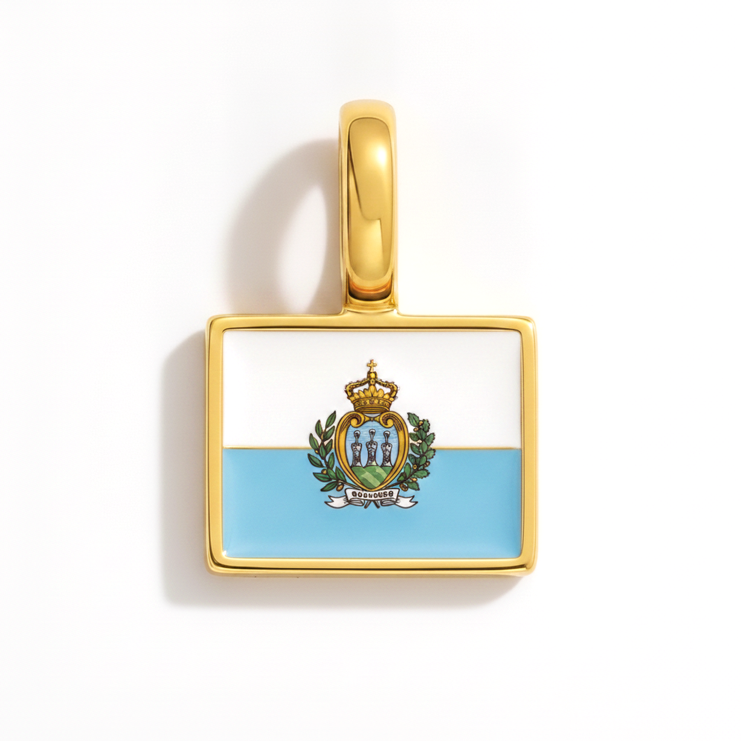 Charm sanmarino – square gold