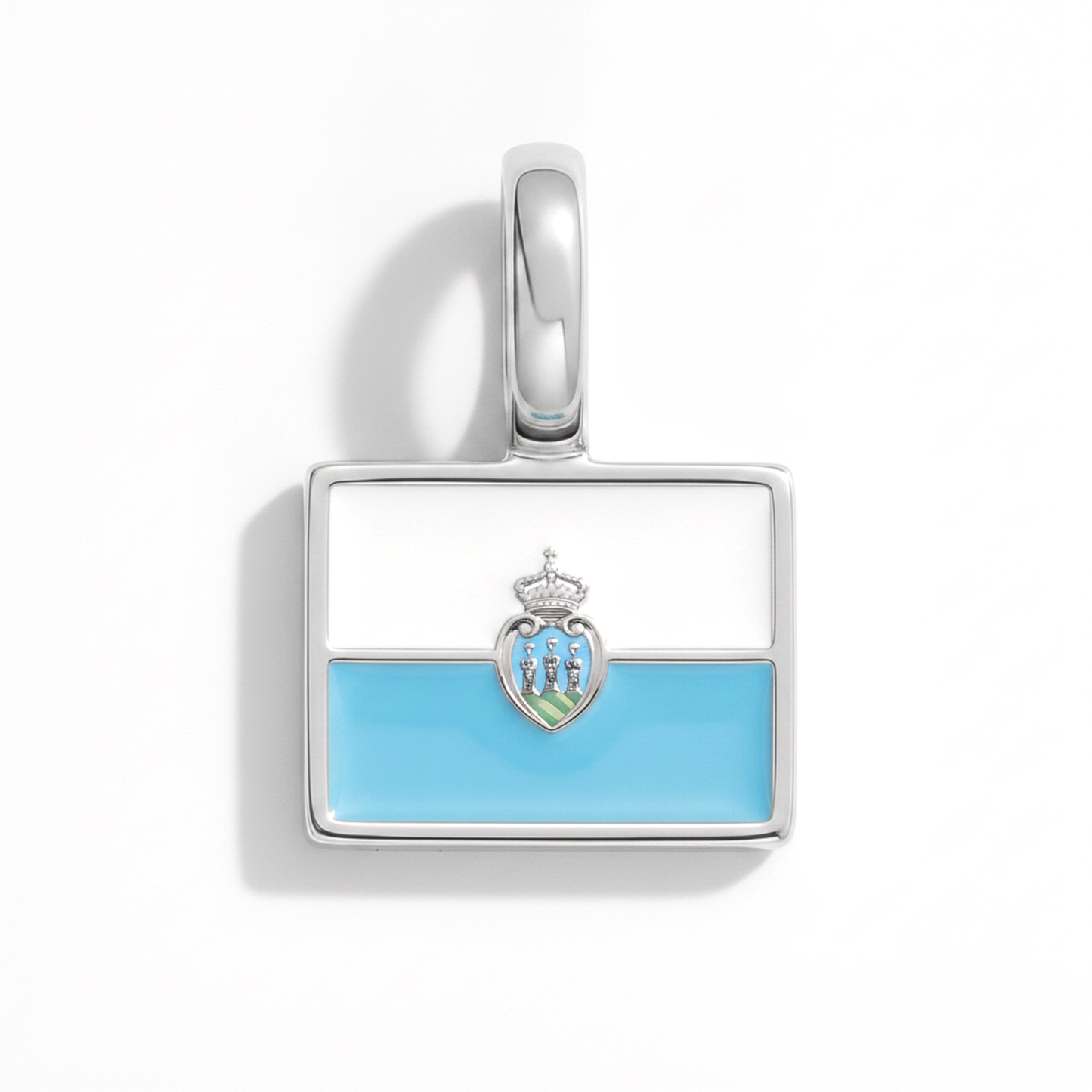 Charm sanmarino – square silver