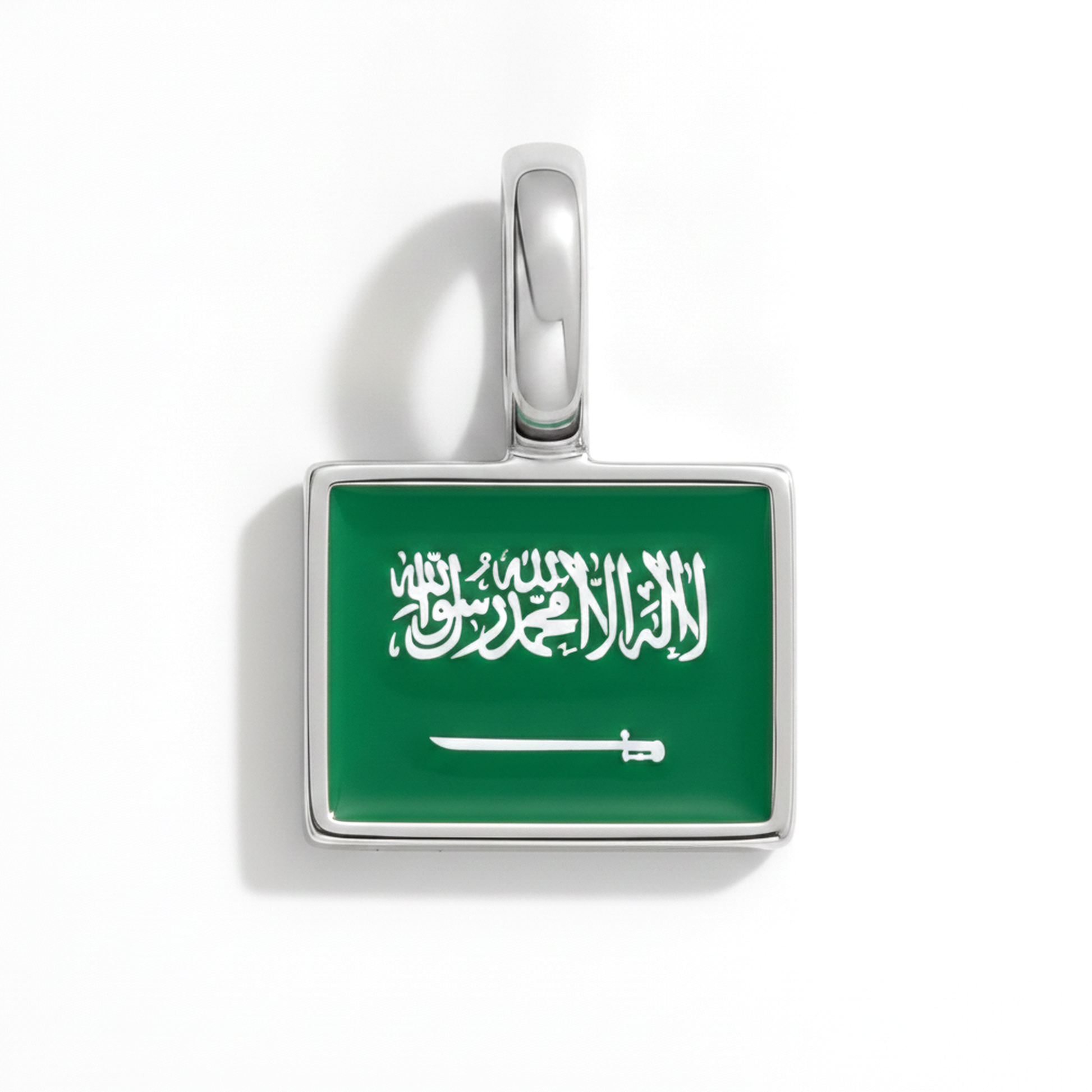 Charm saudiarabia – square silver