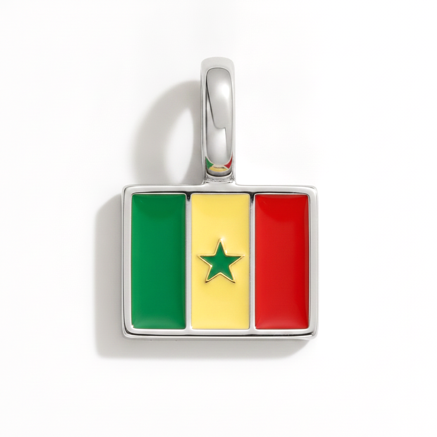 Charm senegal – square silver
