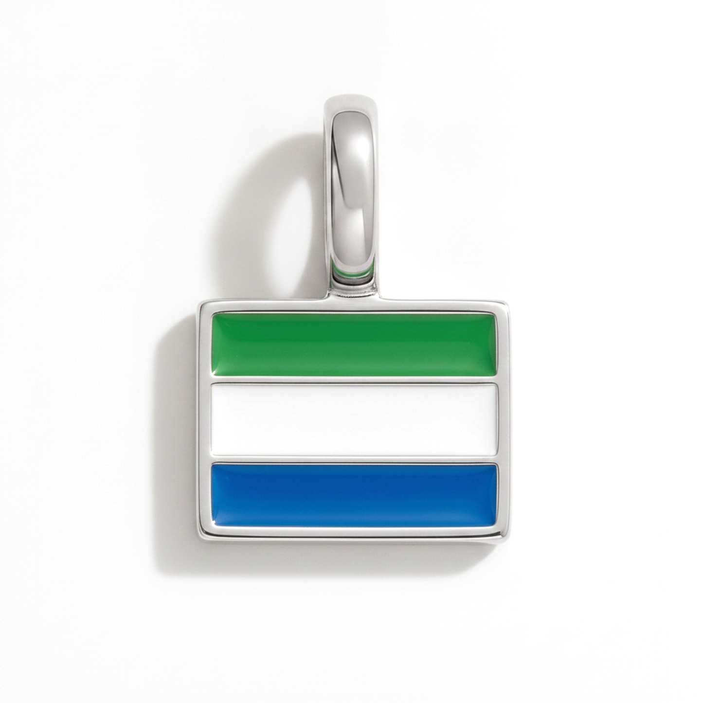 Charm sierraleone – square silver