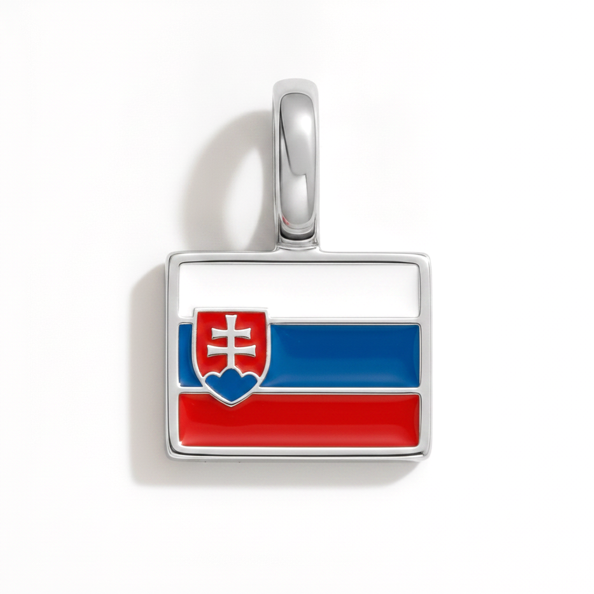 Charm slovakia – square silver