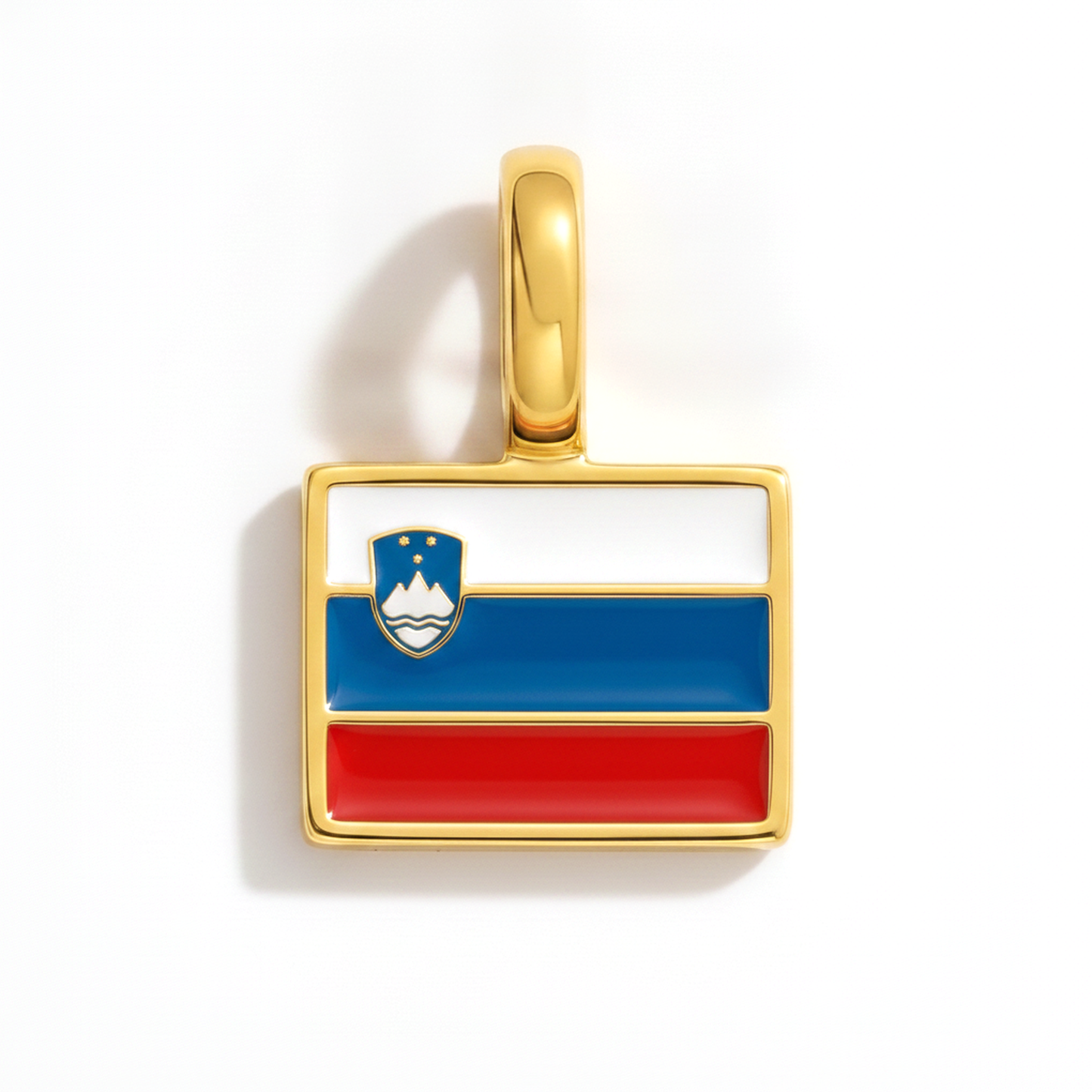 Charm slovenia – square gold