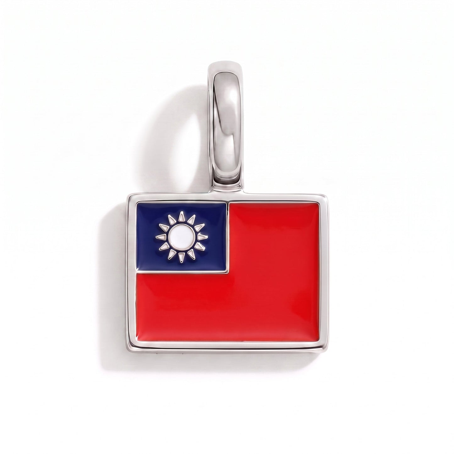 Charm taiwan – square silver