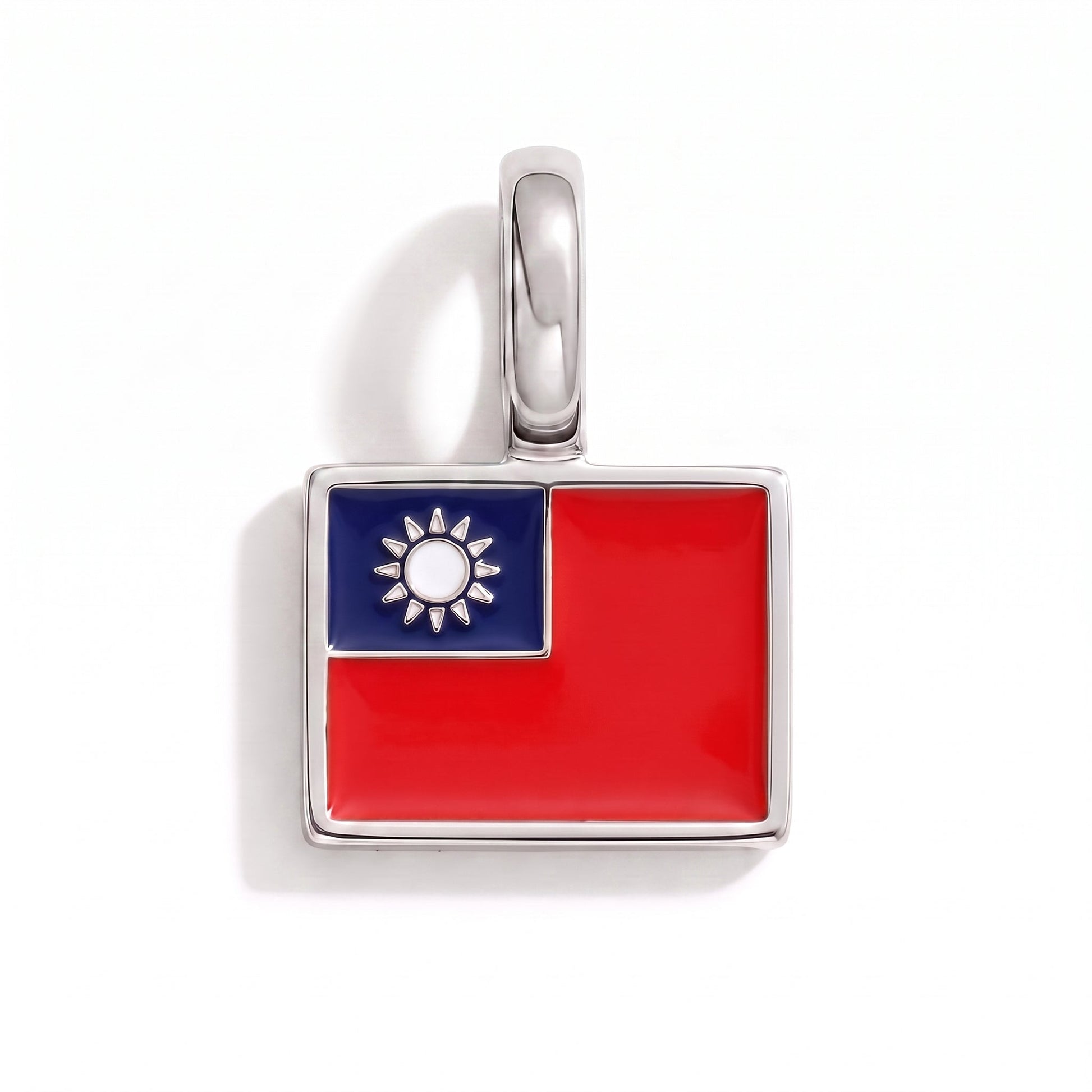 Charm taiwan – square silver