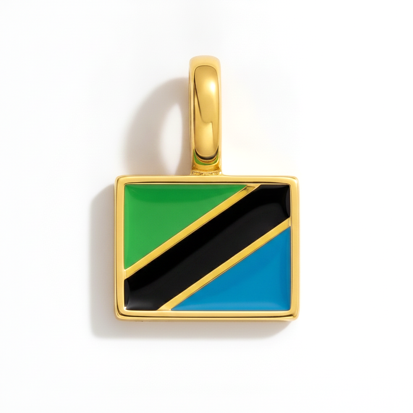 Charm tanzania – square gold