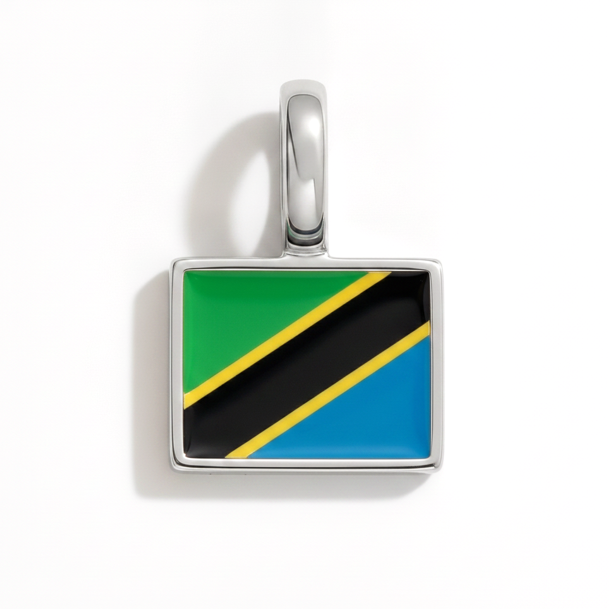 Charm tanzania – square silver
