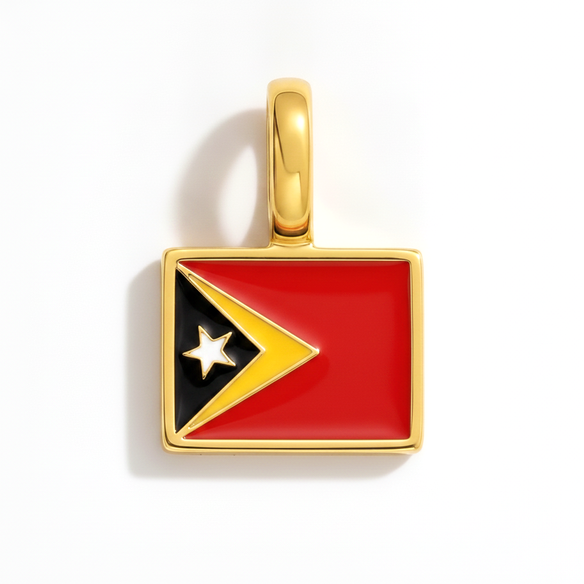Charm timorleste – square gold