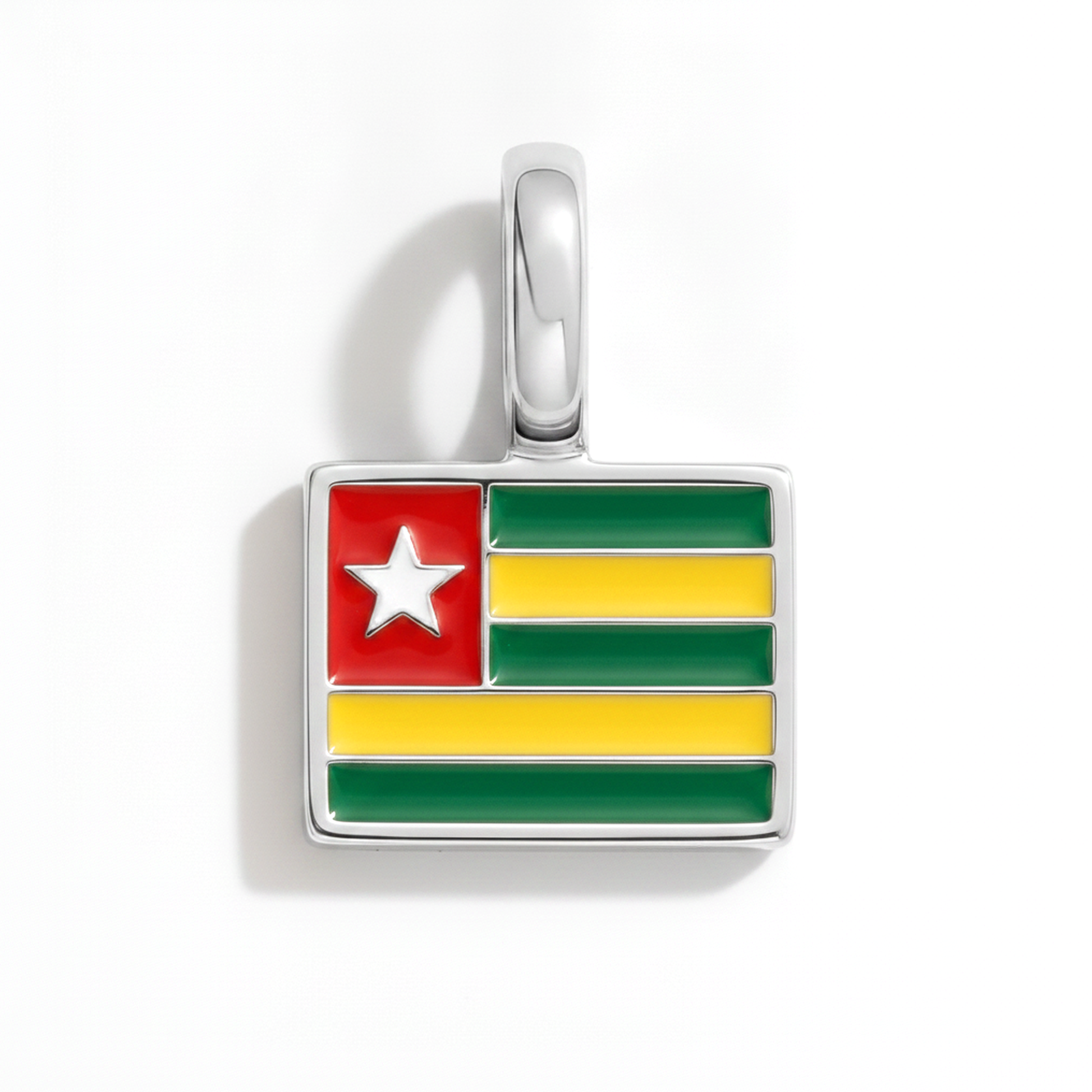 Charm togo – square silver