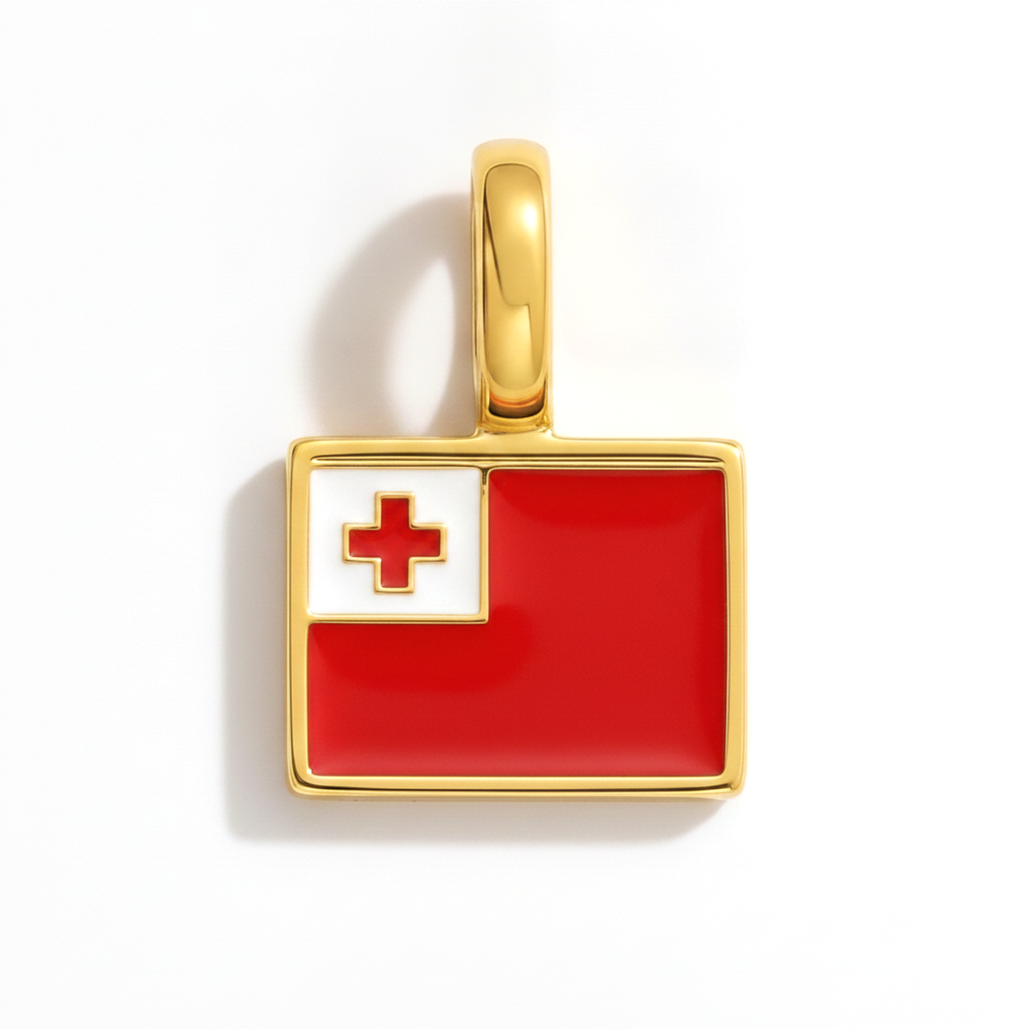 Charm tonga – square gold