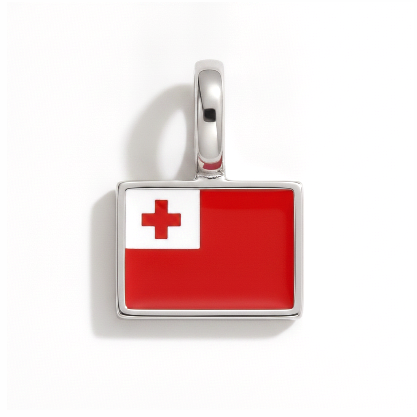 Charm tonga – square silver