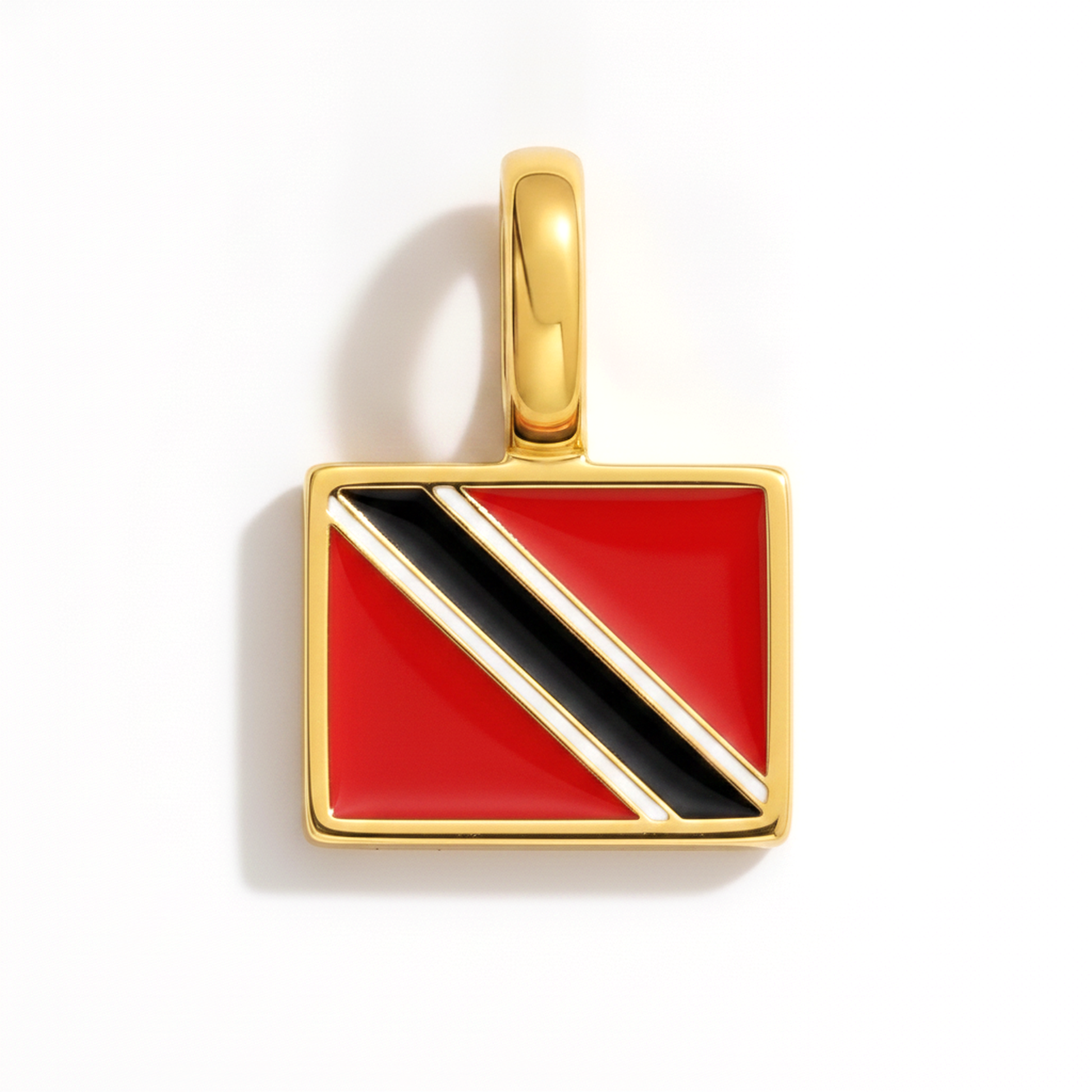 Charm trinidadandtobago – square gold