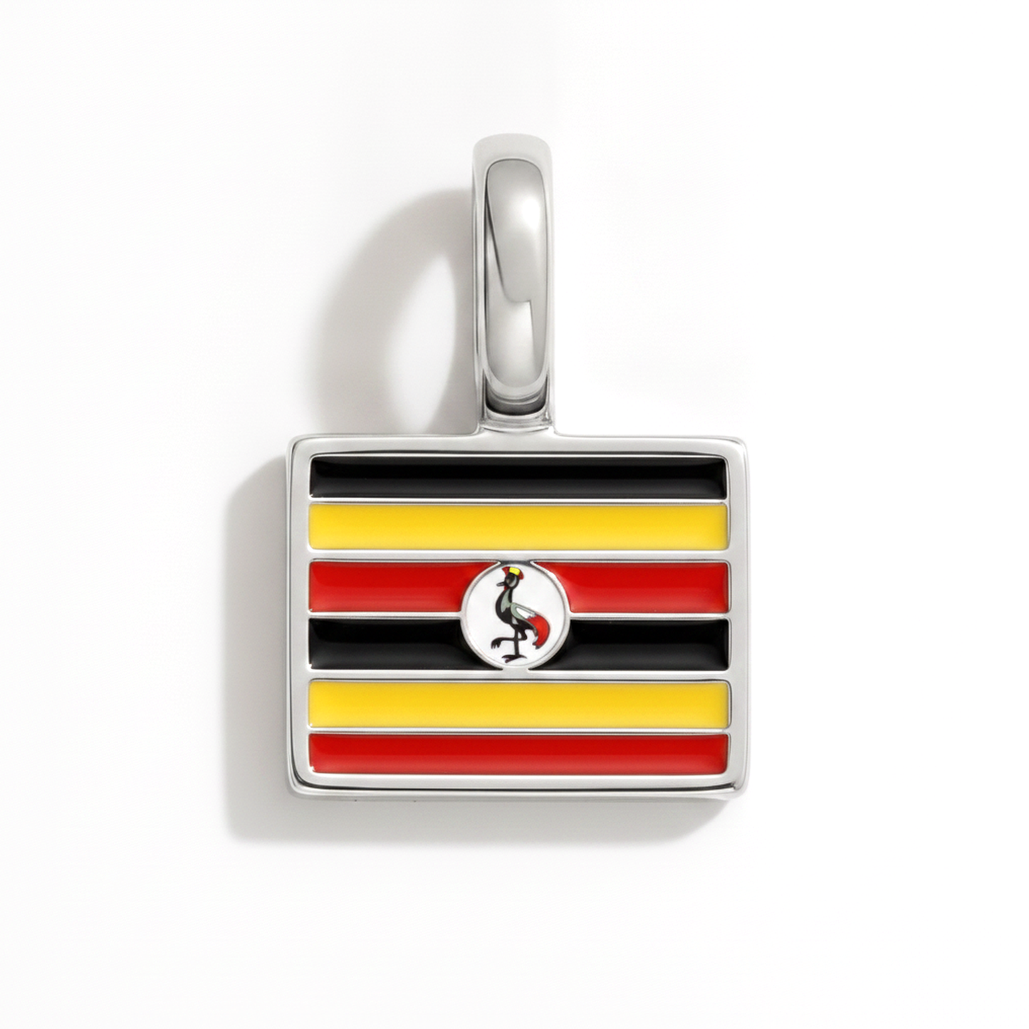 Charm uganda – square silver